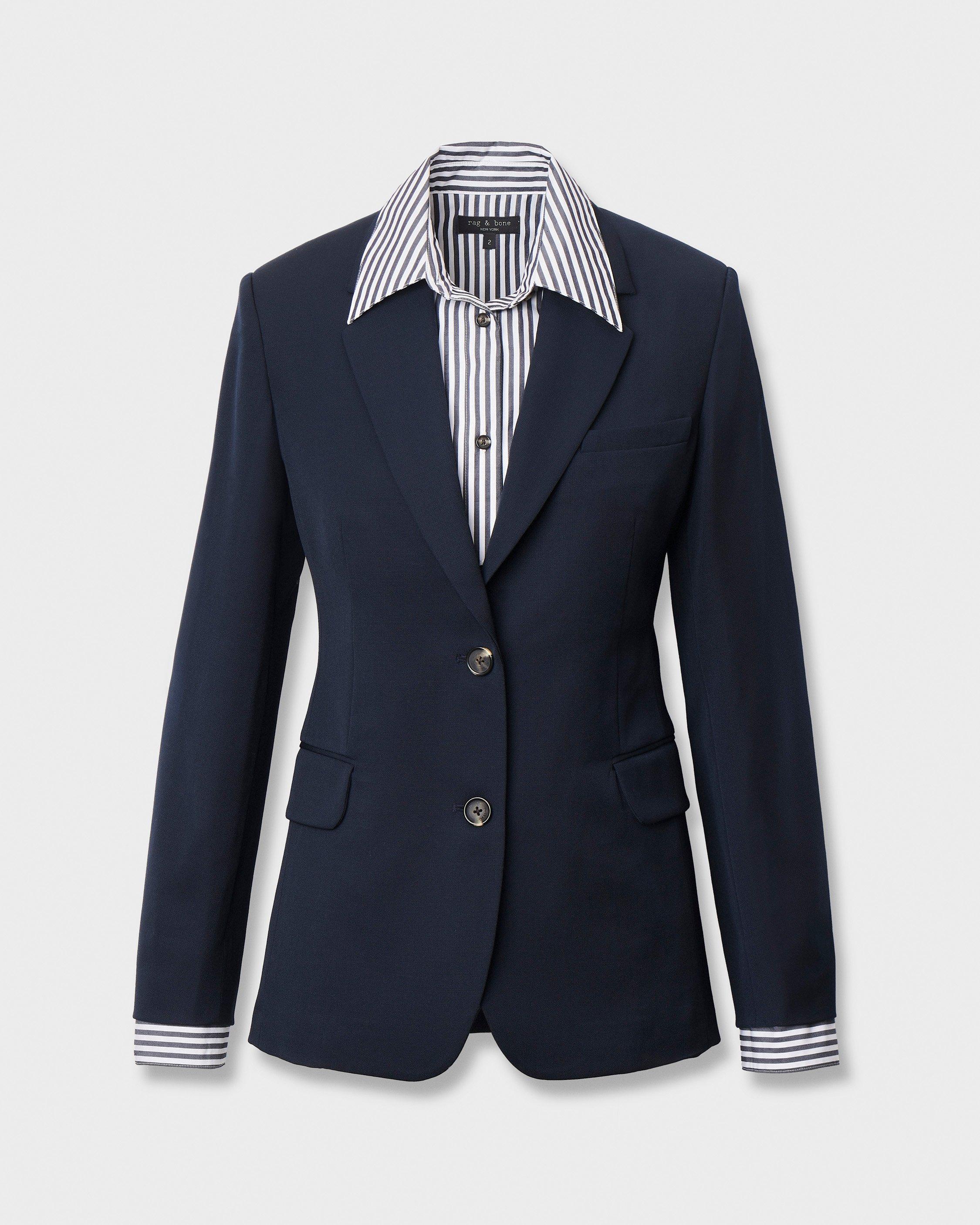 Frank Mixed-Media Blazer - image 2