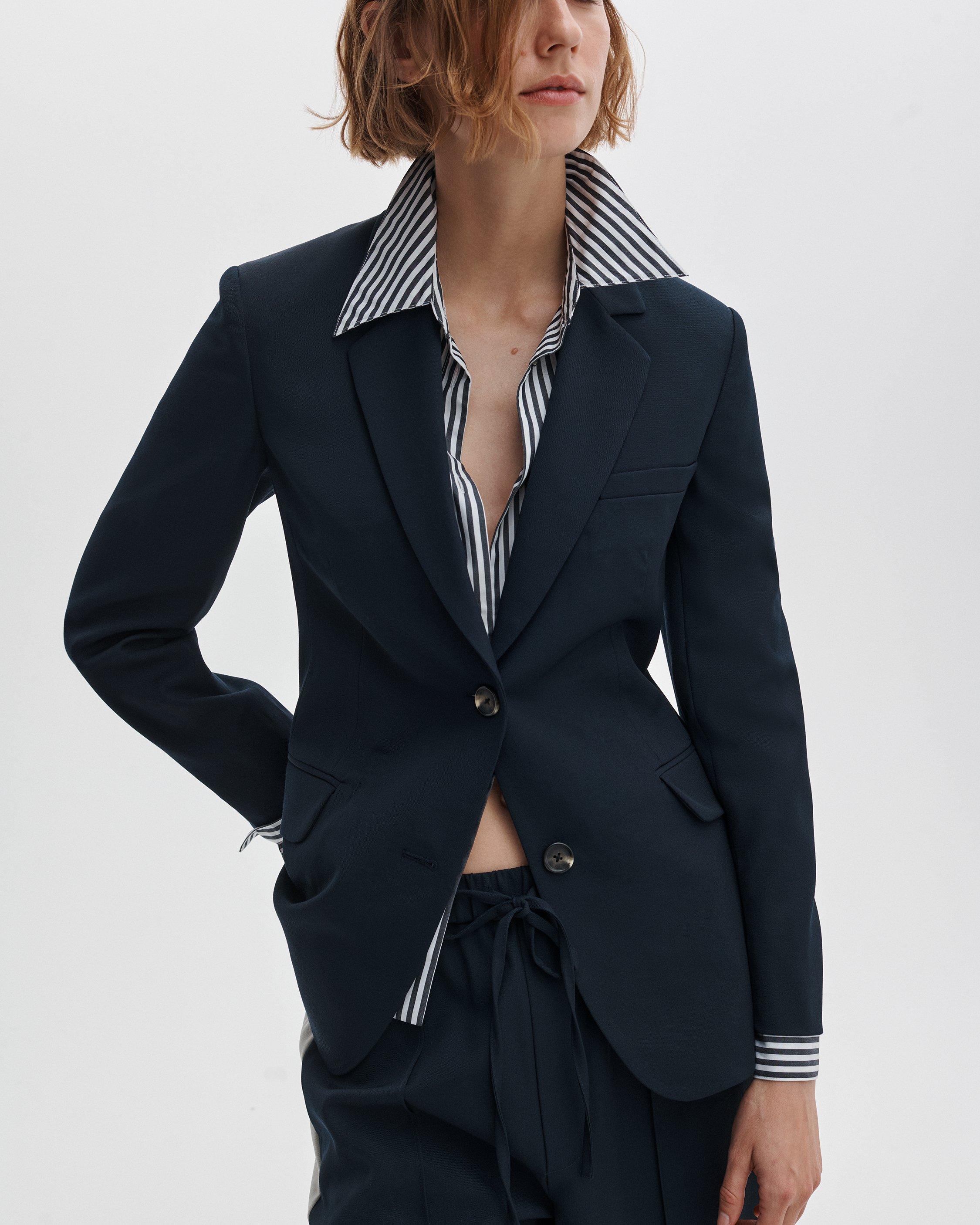 Frank Mixed-Media Blazer - image 4