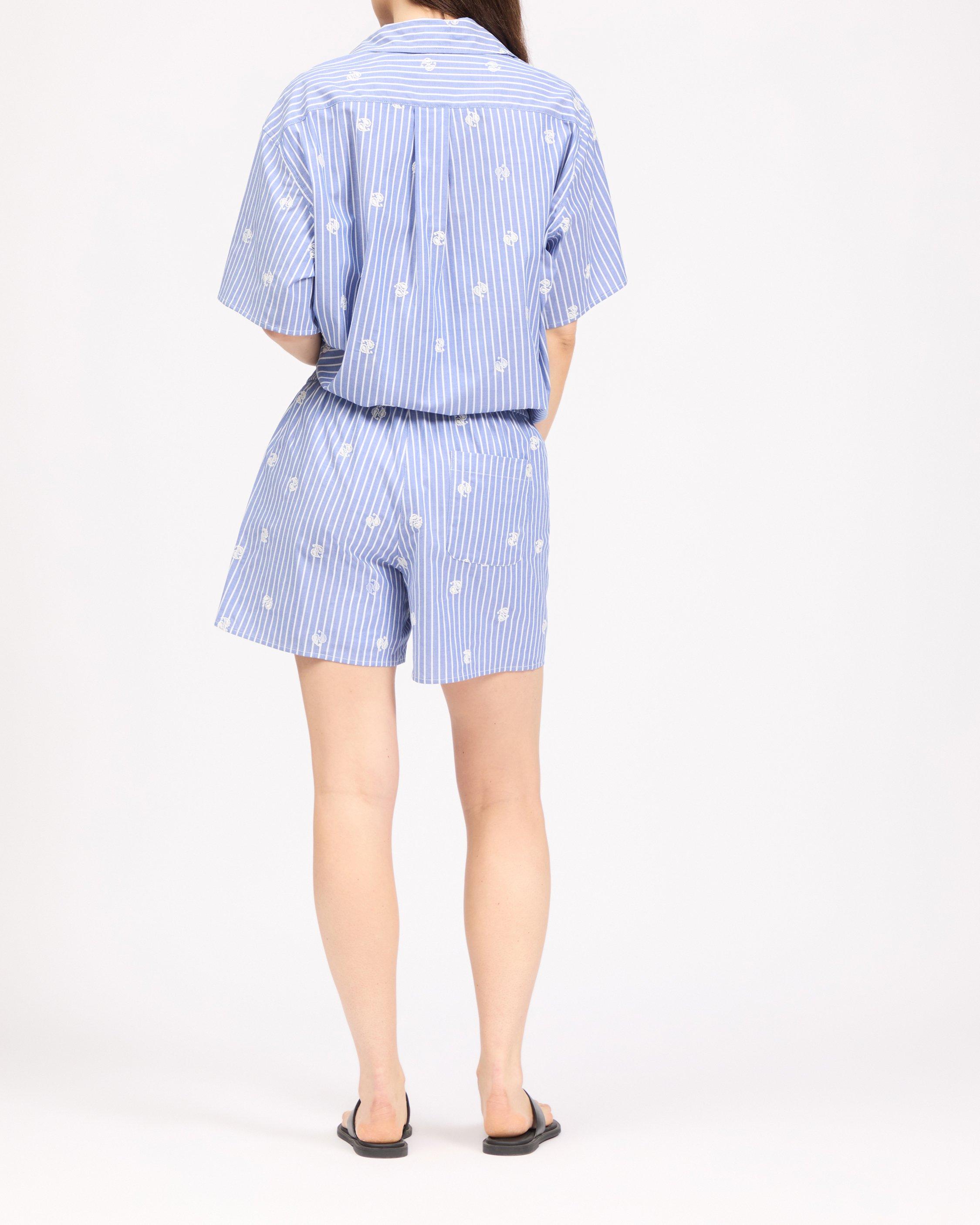Ella Embroidered Poplin Short image number 2