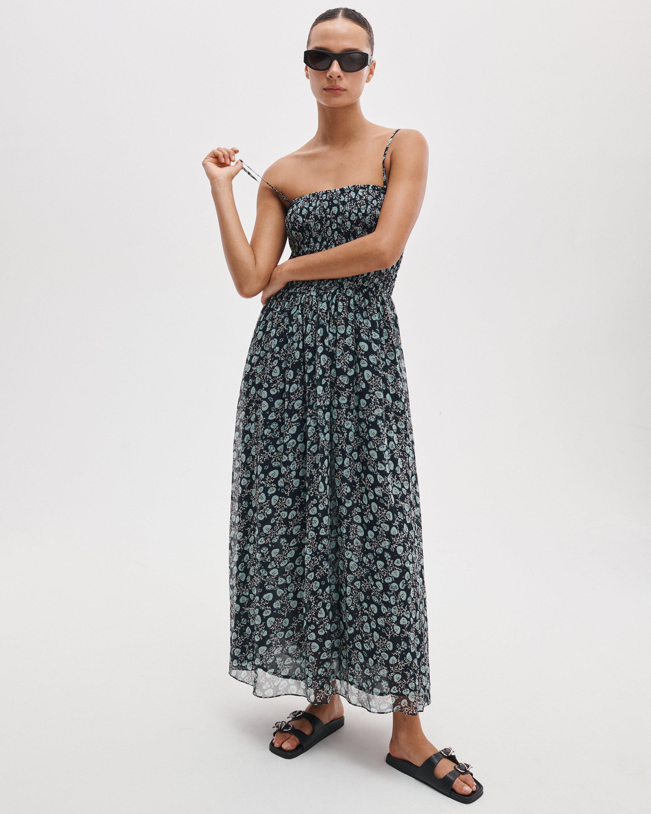 Hallie Strapless Floral Dress - Salute Floral | rag & bone