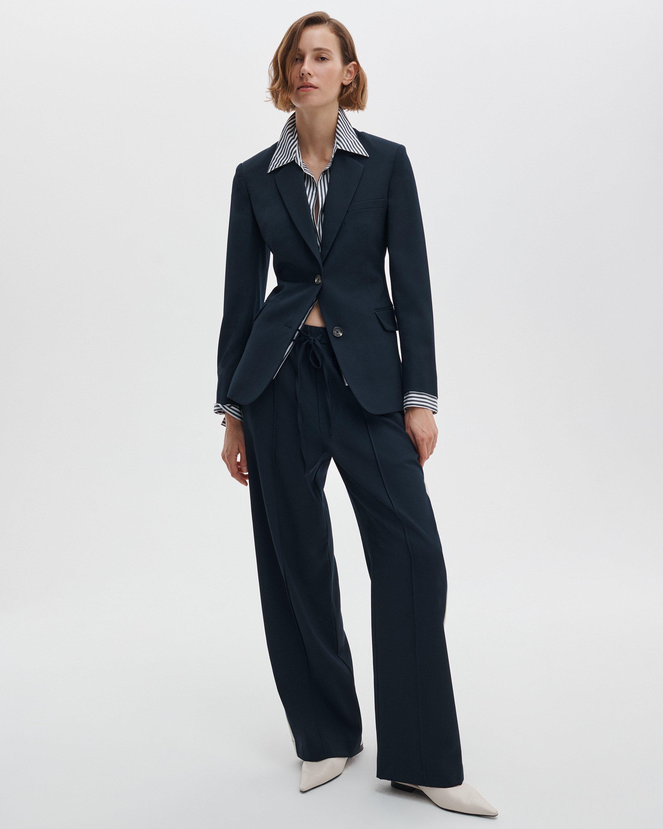 Siena Wool Side-Stripe Pants image number 1