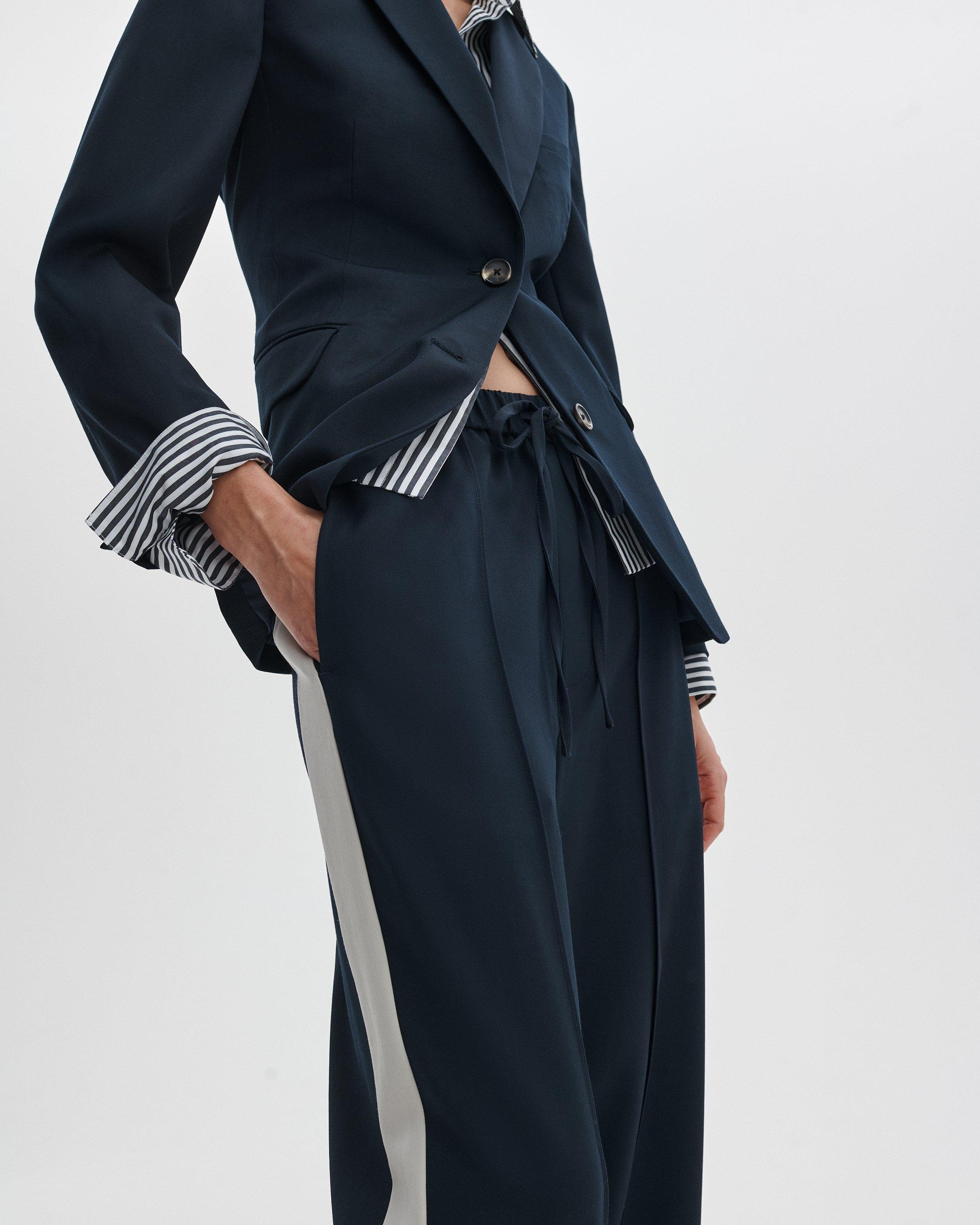 Siena Wool Side-Stripe Pants - image 4