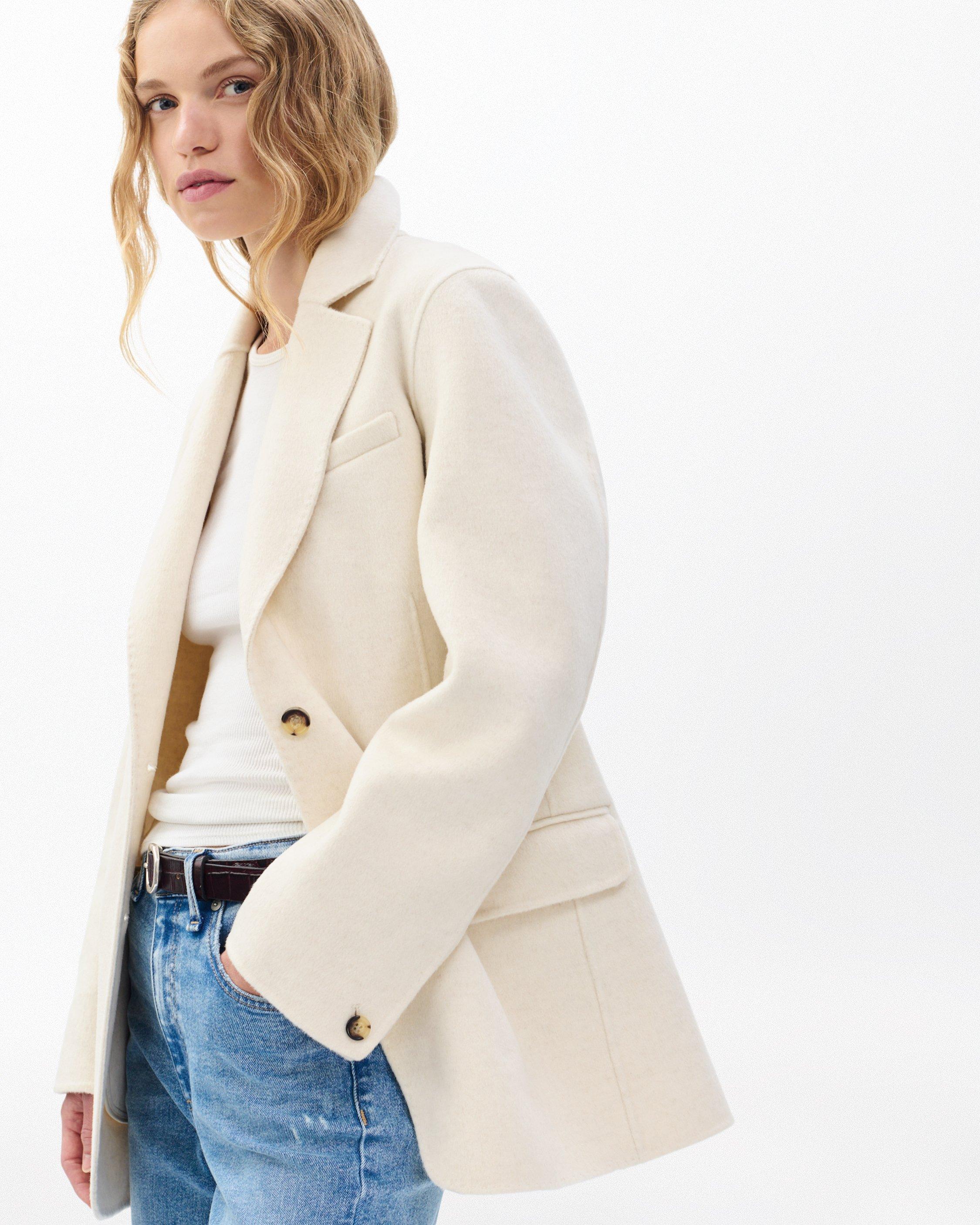Zoe Double-Face Wool Blazer - image 4