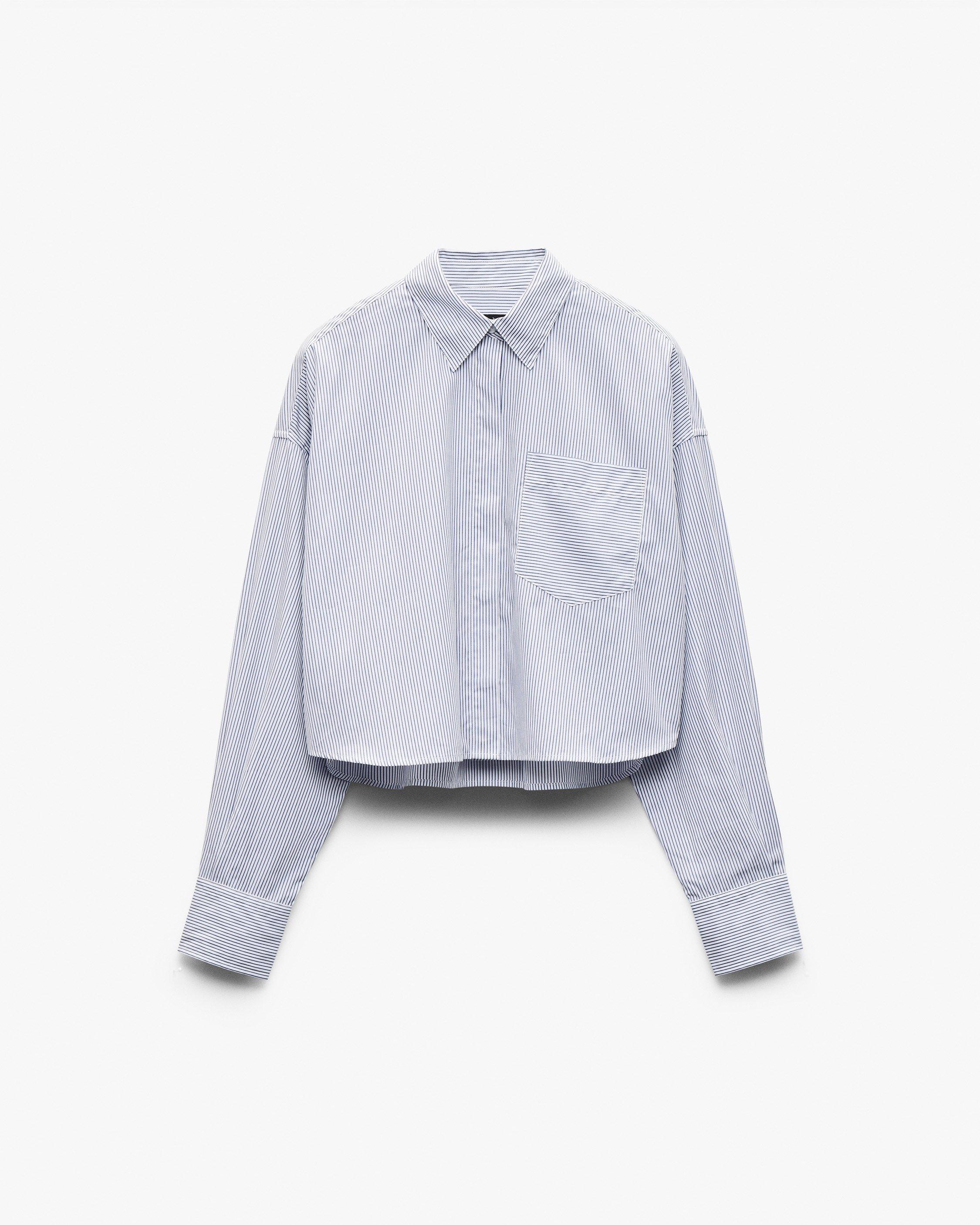 Marin Cropped Striped Shirt image number 2