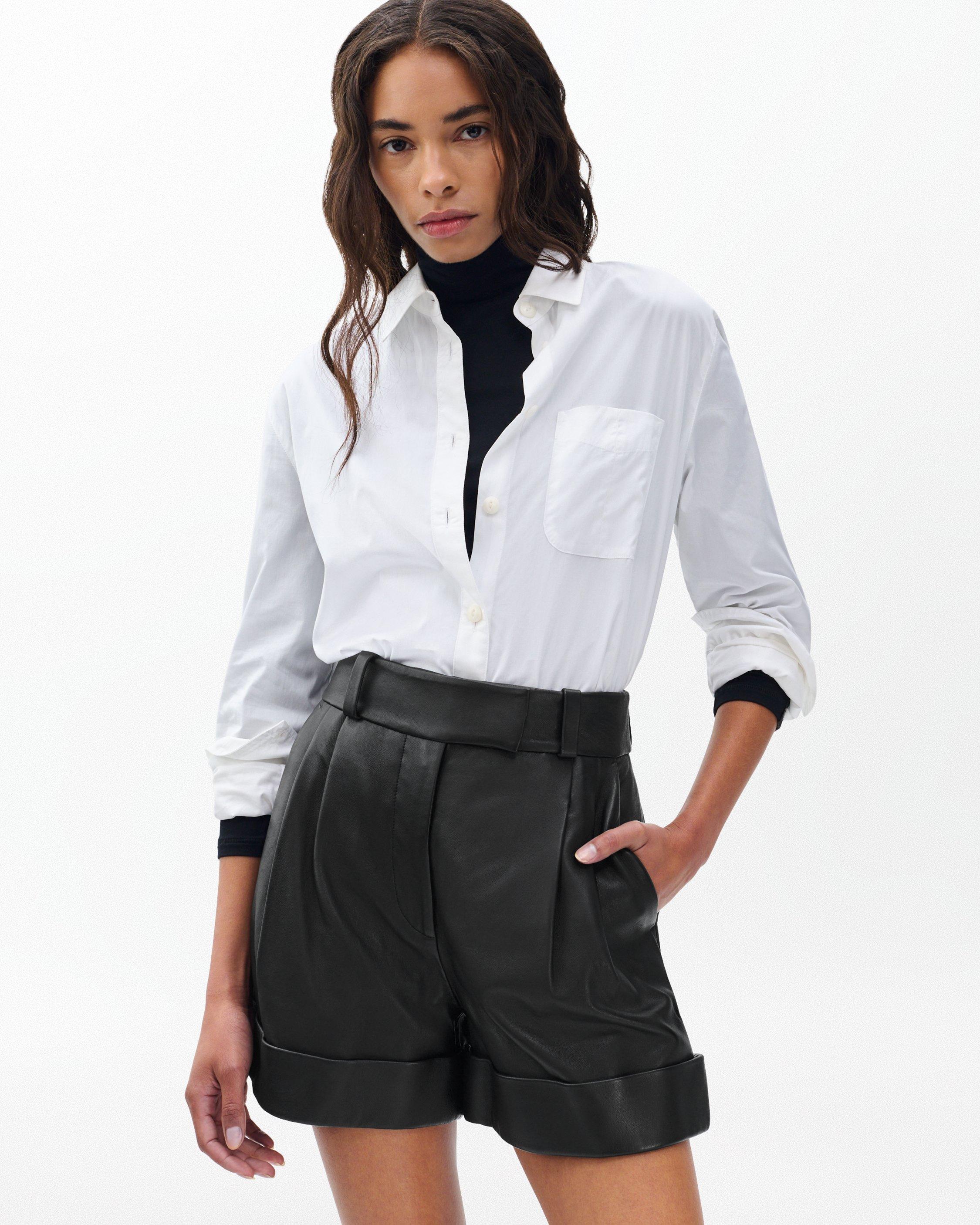 Neila Leather Shorts image number 3