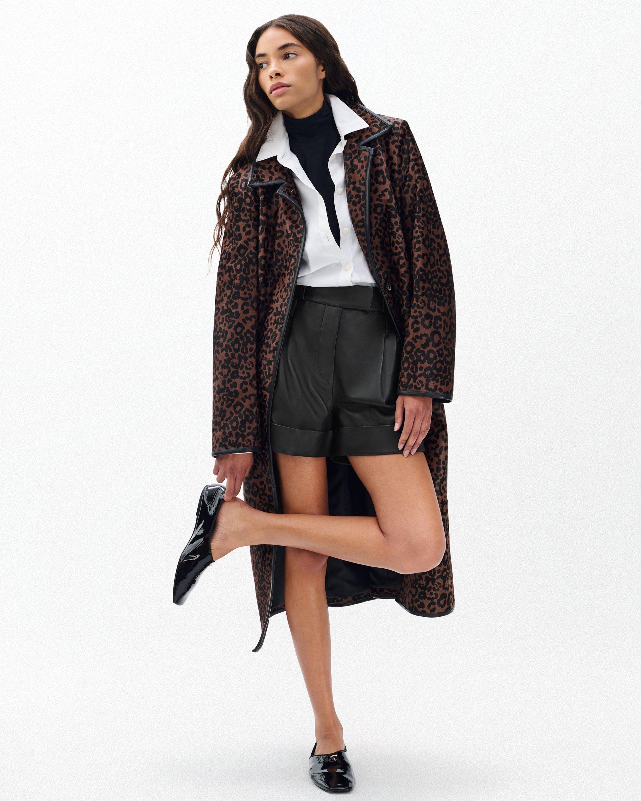 Neila Leather Shorts image number 4