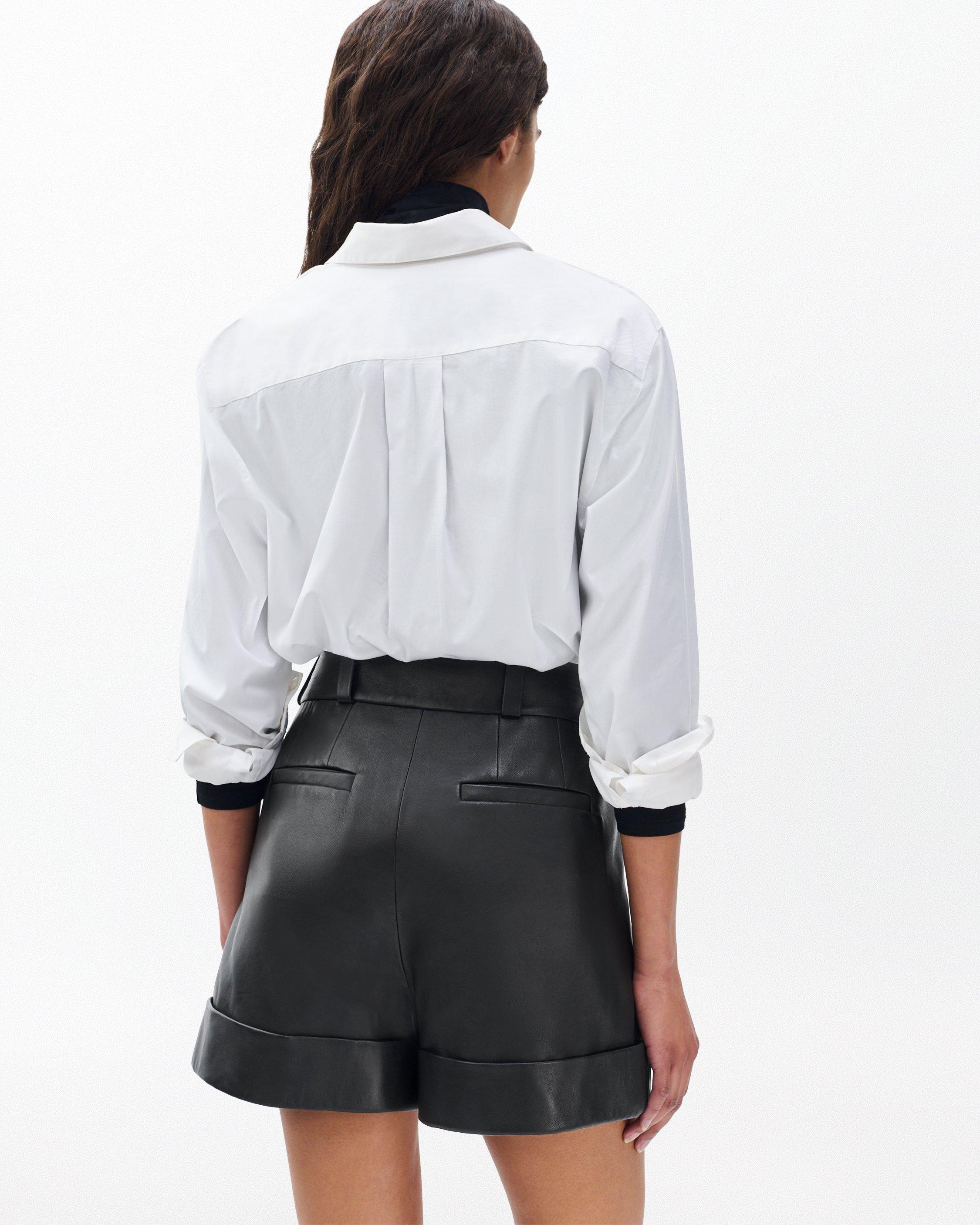 Neila Leather Shorts image number 6