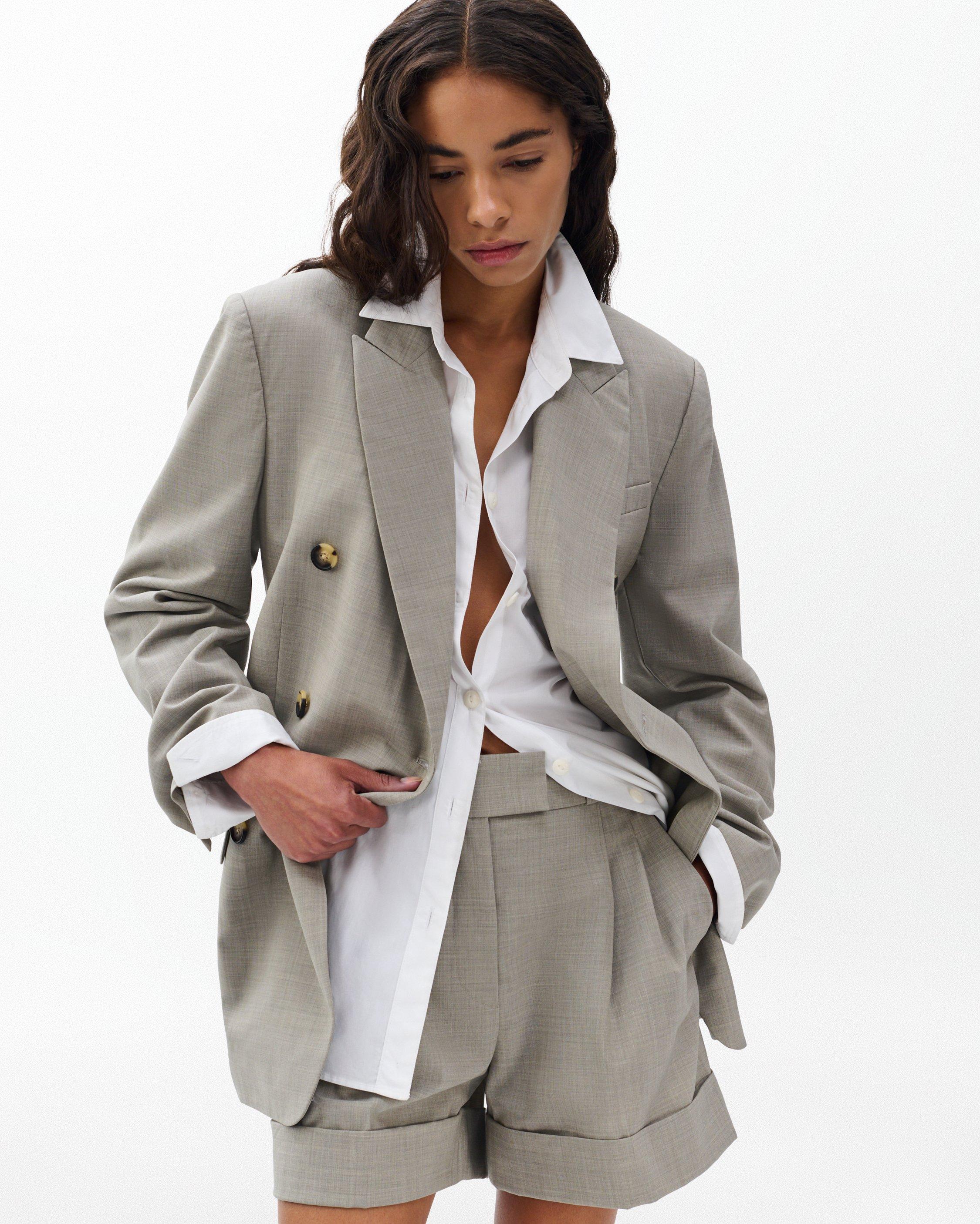 Virginia Italian Stretch Wool Blazer - image 5