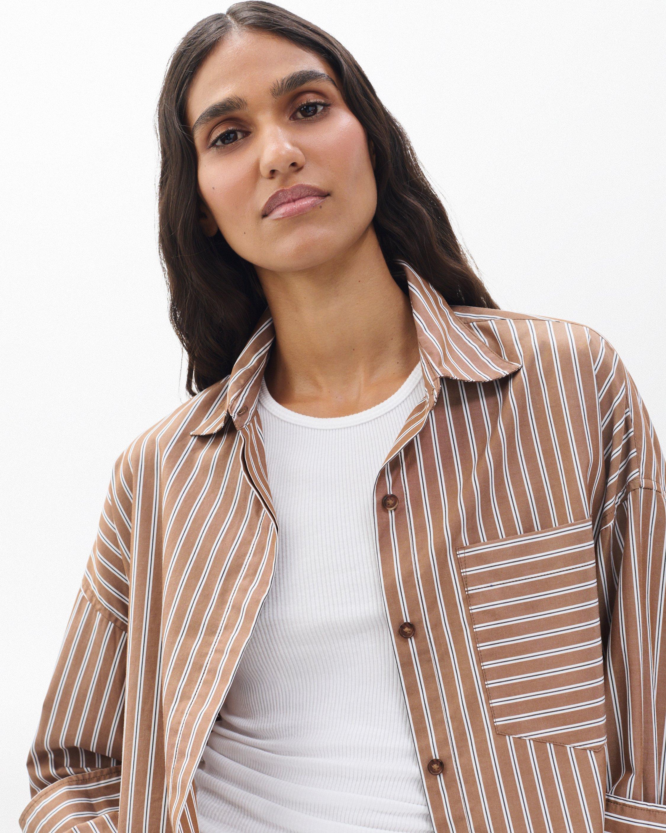 Marin Cropped Striped Shirt - image 5