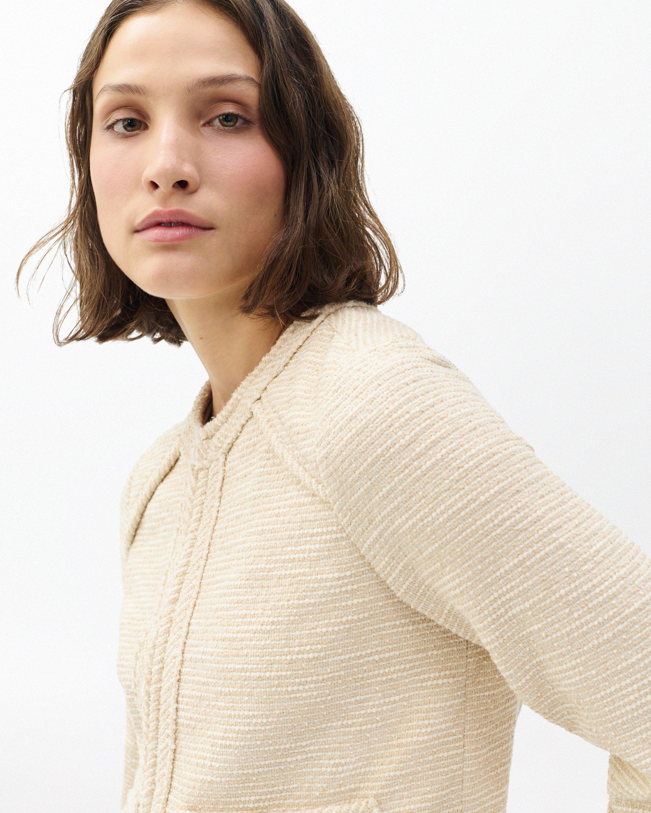 L*A様 新品 Rene ❁ ツイード風 Knit Jacket 36 L*A様 新品 Rene ❁ ツイード風 Knit Jacket 36