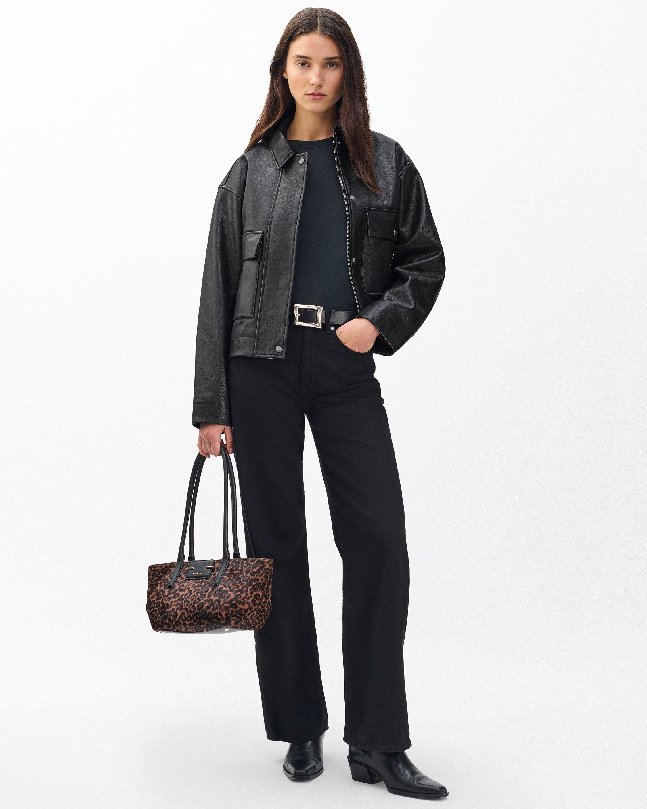 Nonie Lamb Leather Jacket image number 3