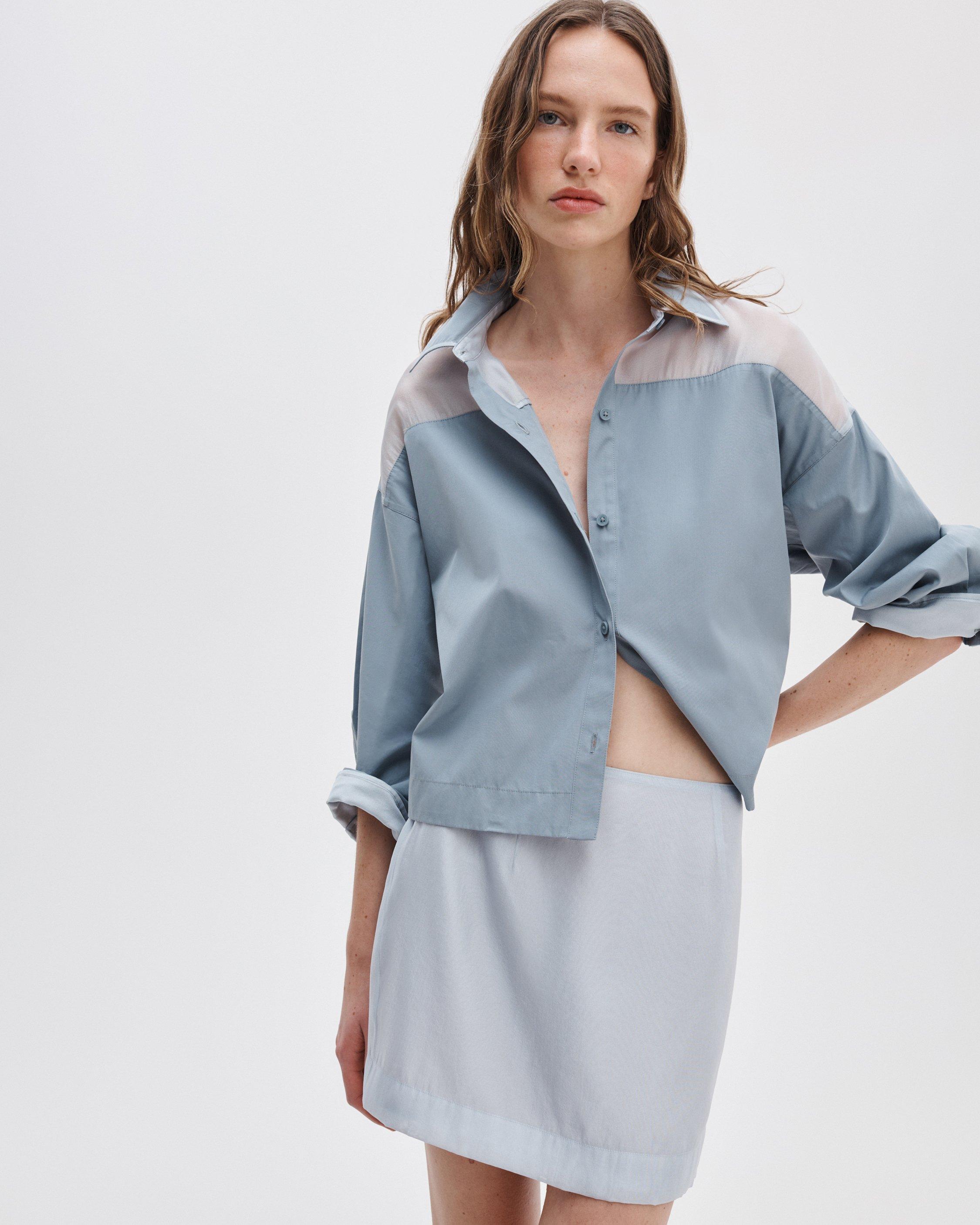 Elly Poplin-Organza Shirt image number 1