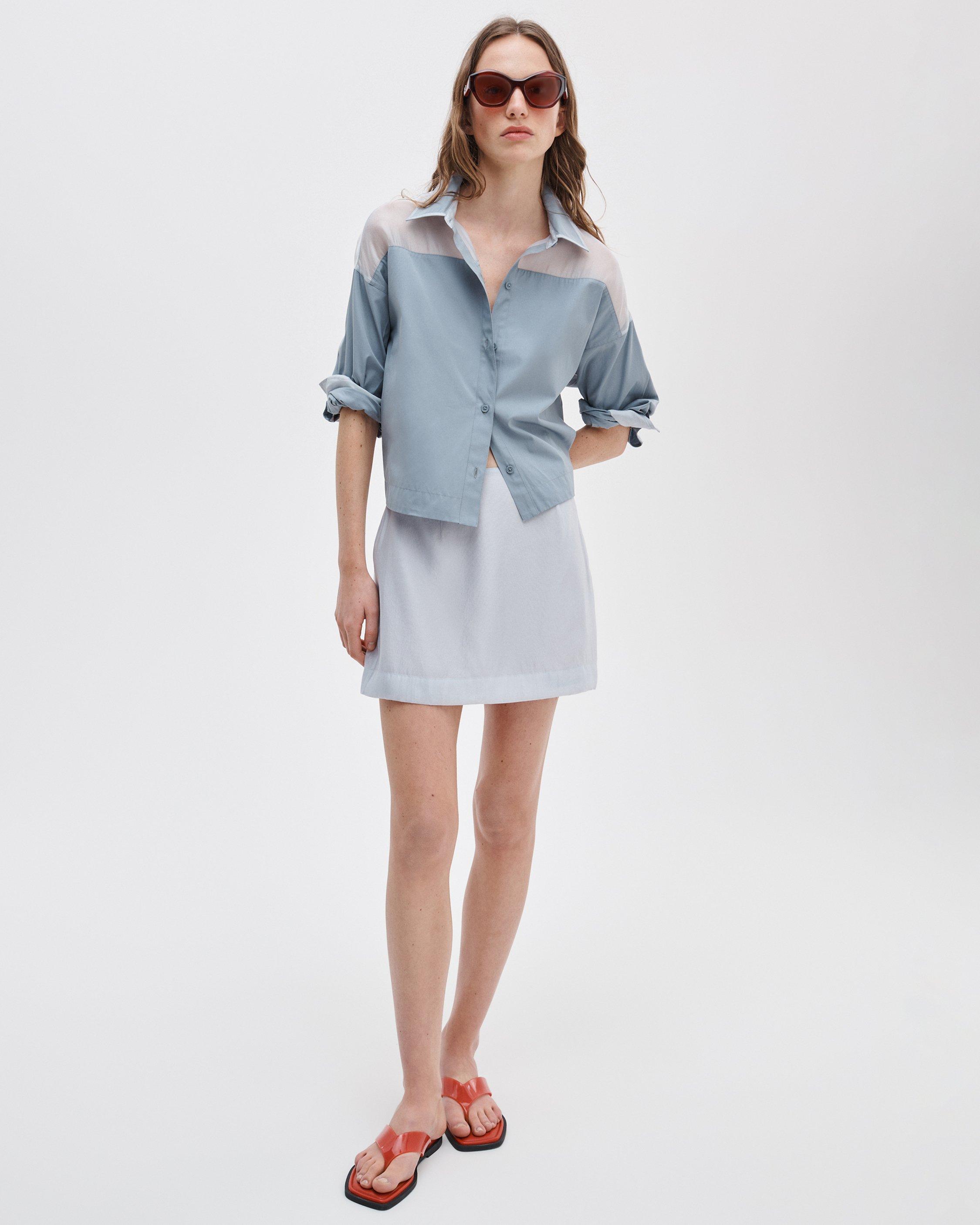 Elly Poplin-Organza Shirt image number 3
