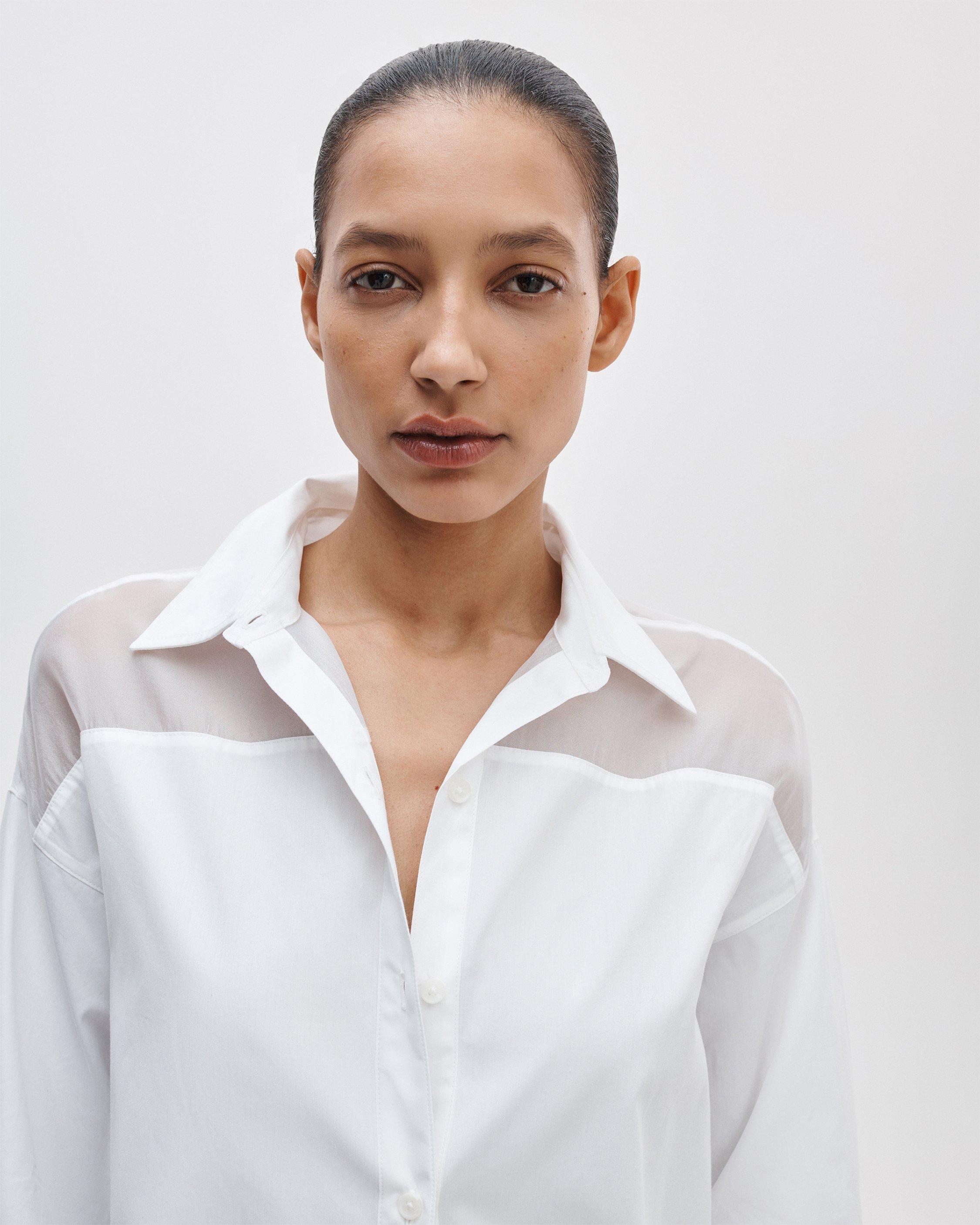 Elly Poplin-Organza Shirt image number 4