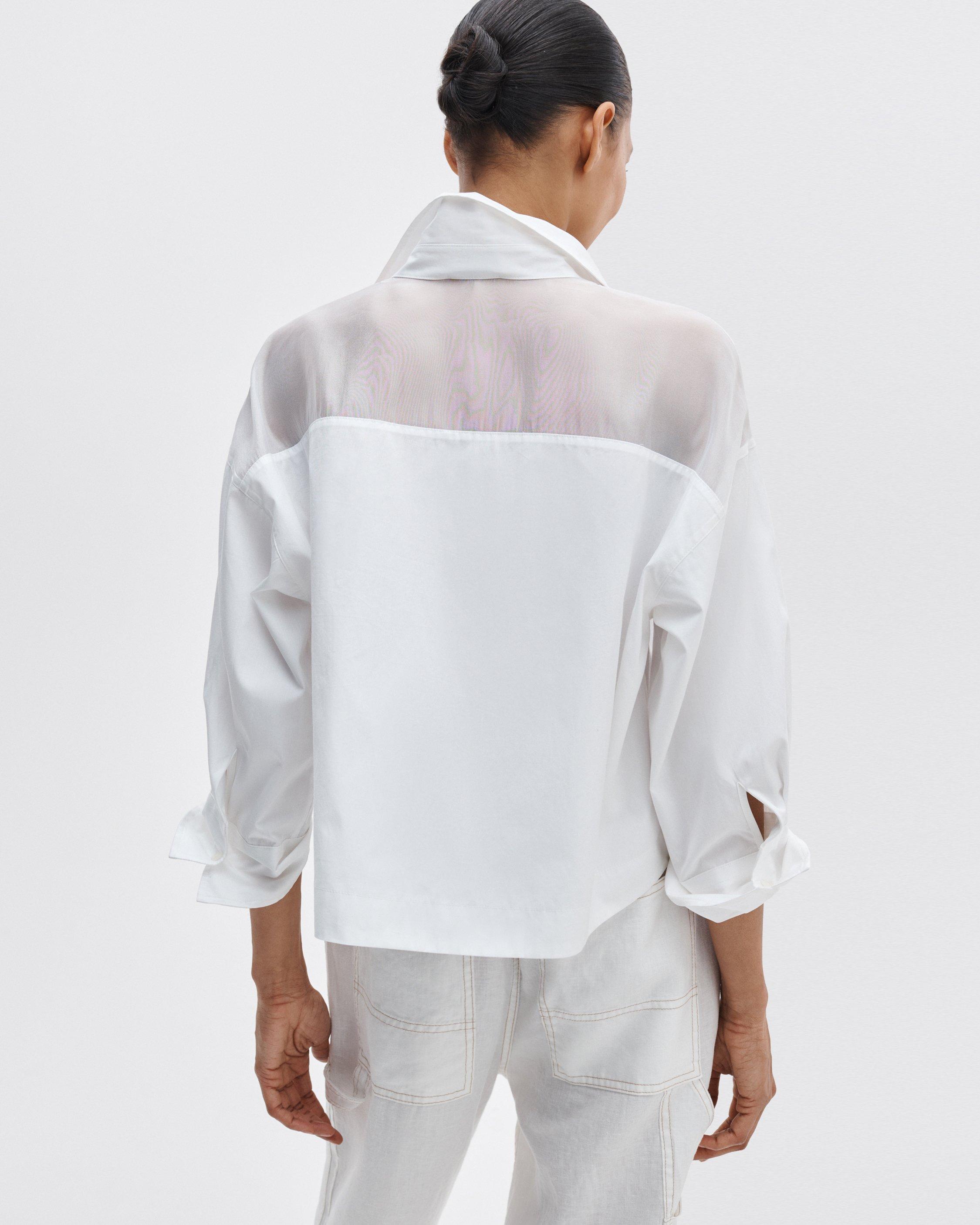 Elly Poplin-Organza Shirt image number 5