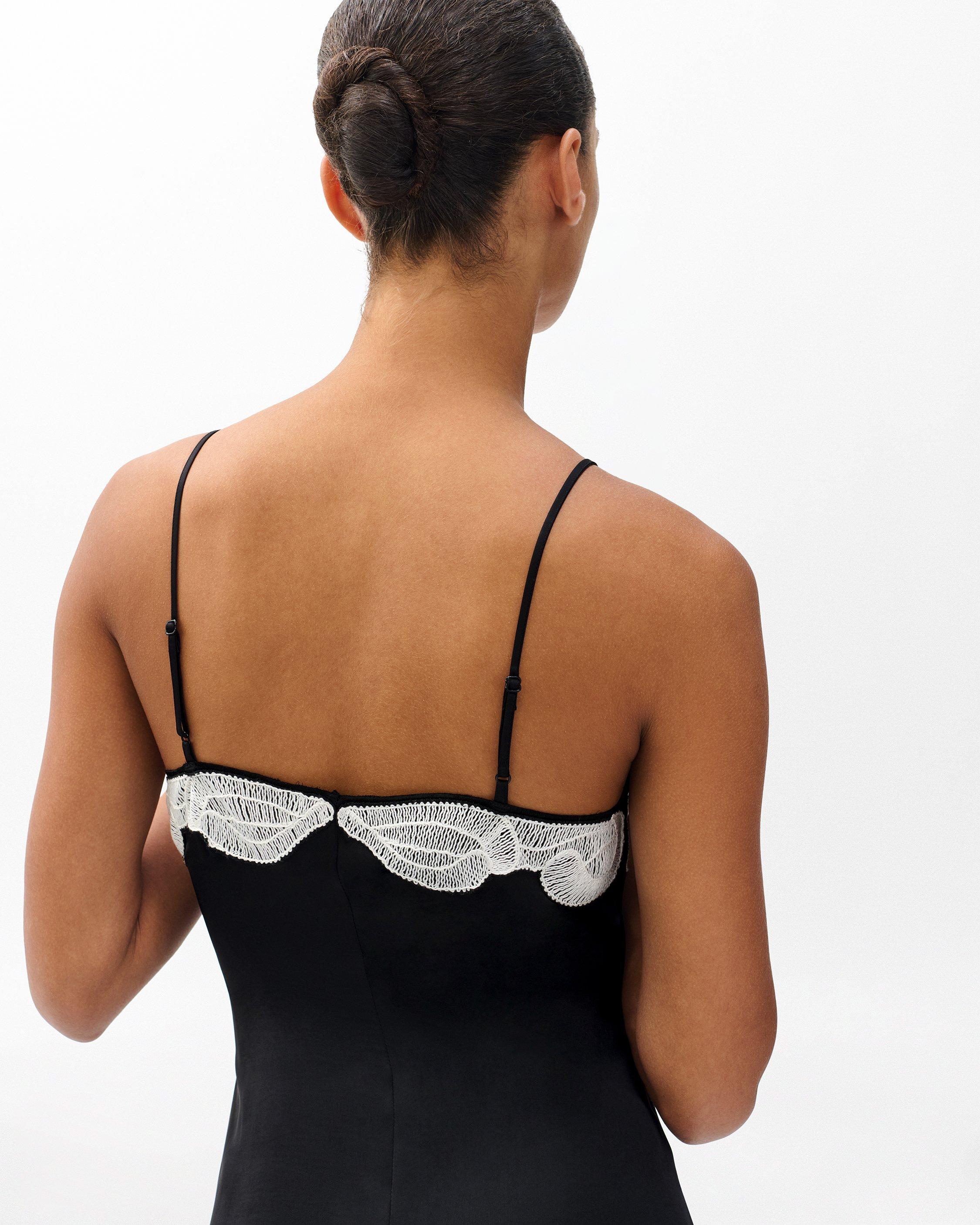Ann Embroidered Slip Dress - image 5