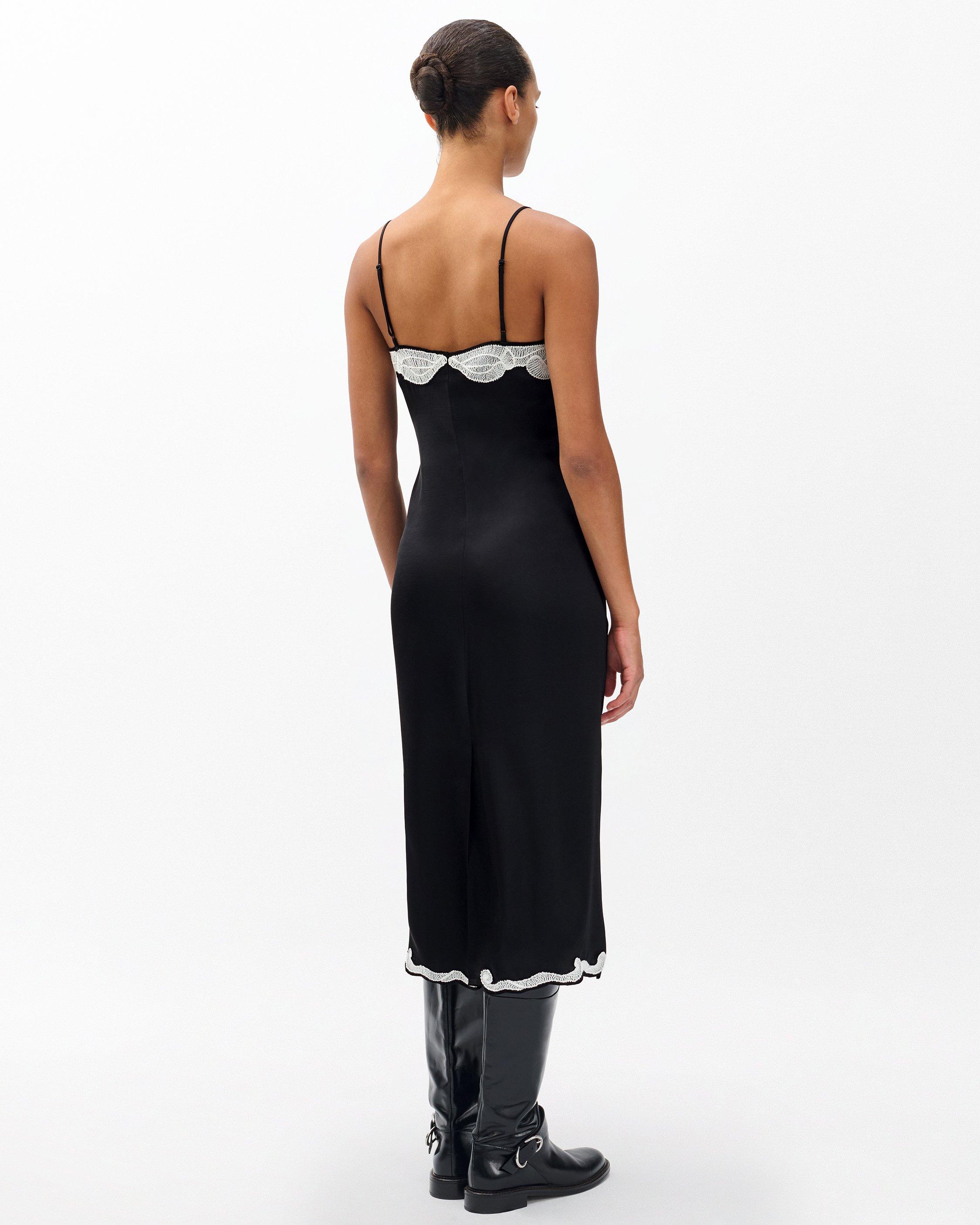 Ann Embroidered Slip Dress image number 6