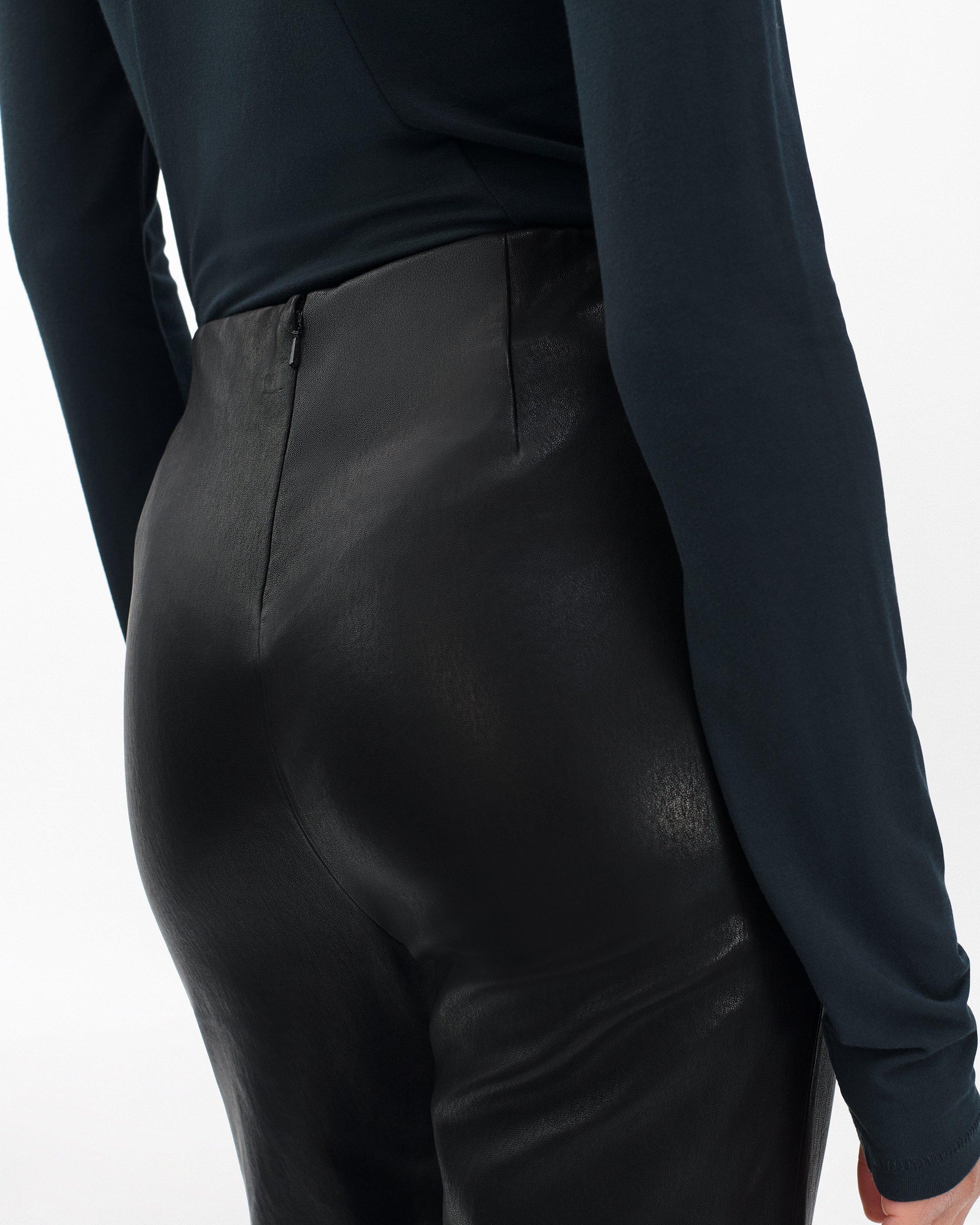 Irina Kick Flare Leather Pants image number 5