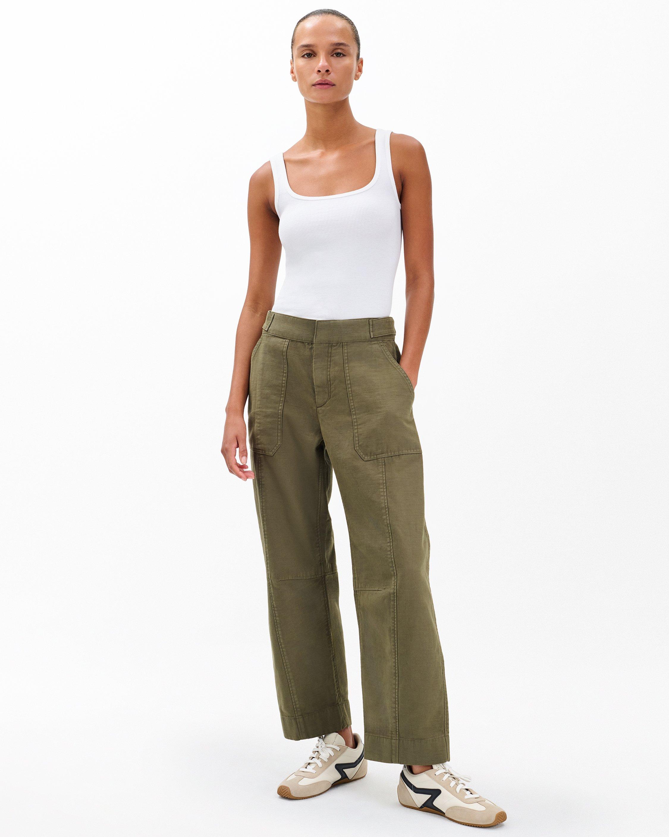 Anita Cropped Cotton Pants - image 3