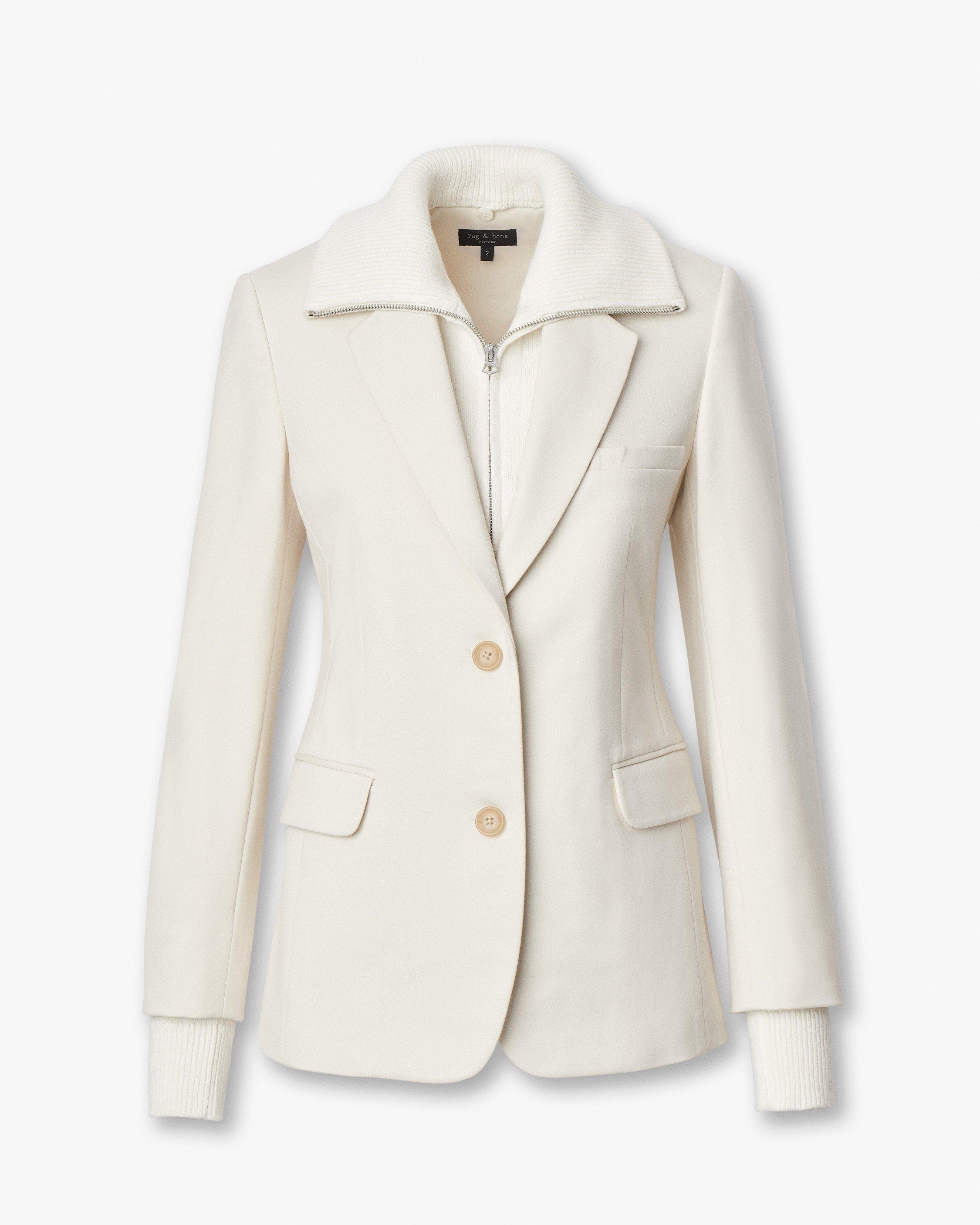 Frank Mixed-Media Blazer - image 2