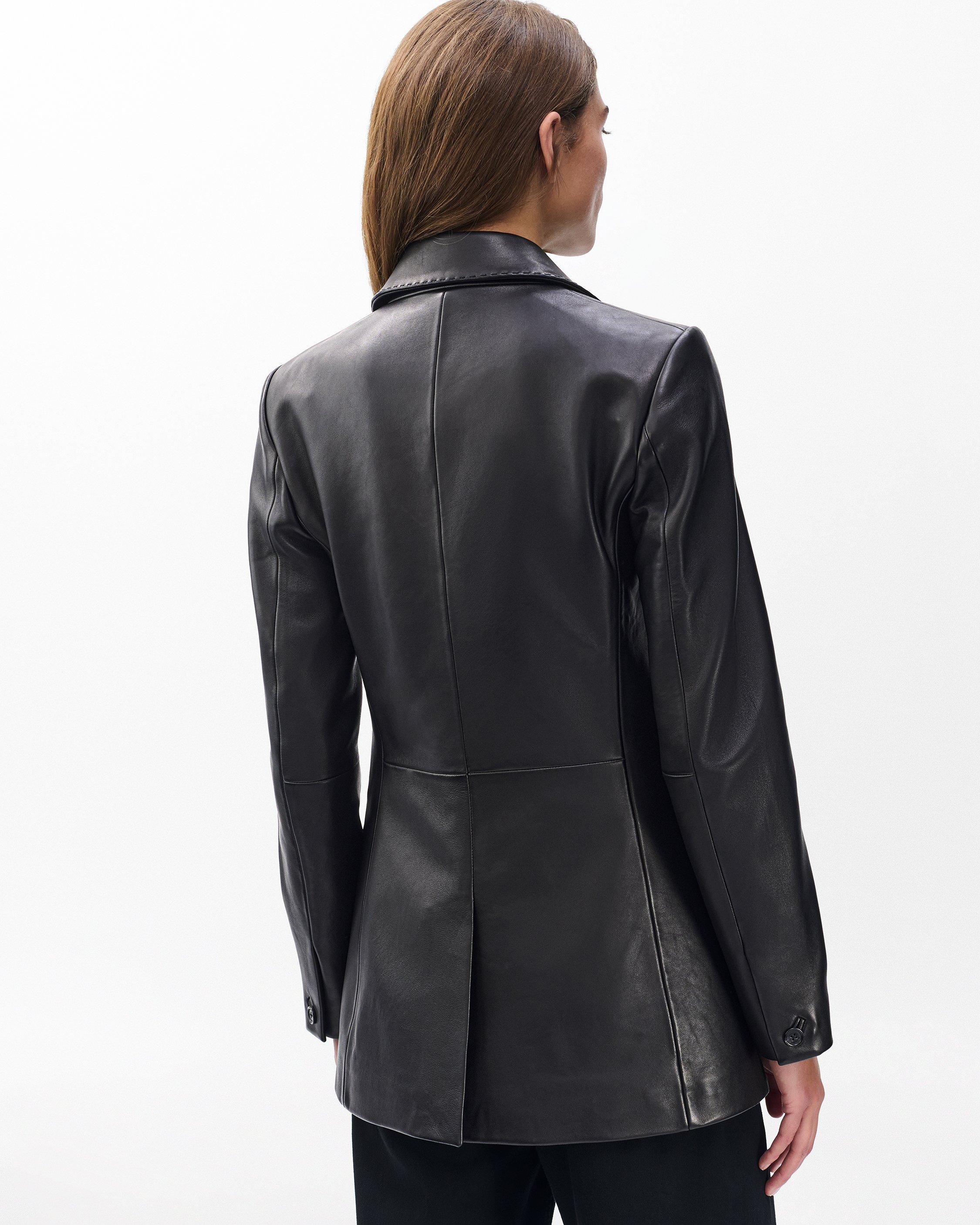 Ash Lamb Leather Blazer image number 6