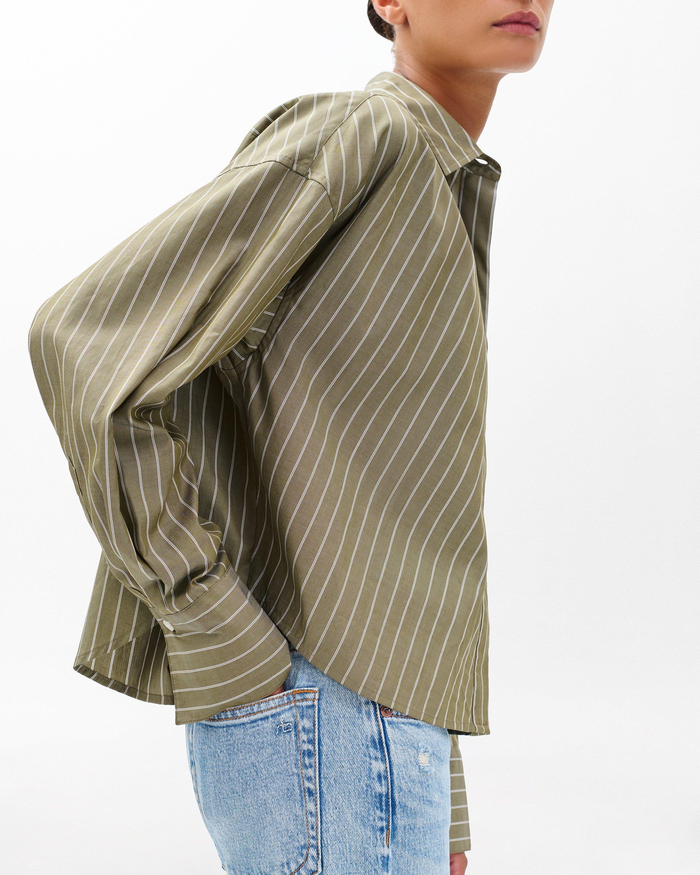 Martha Striped Poplin Shirt - image 4