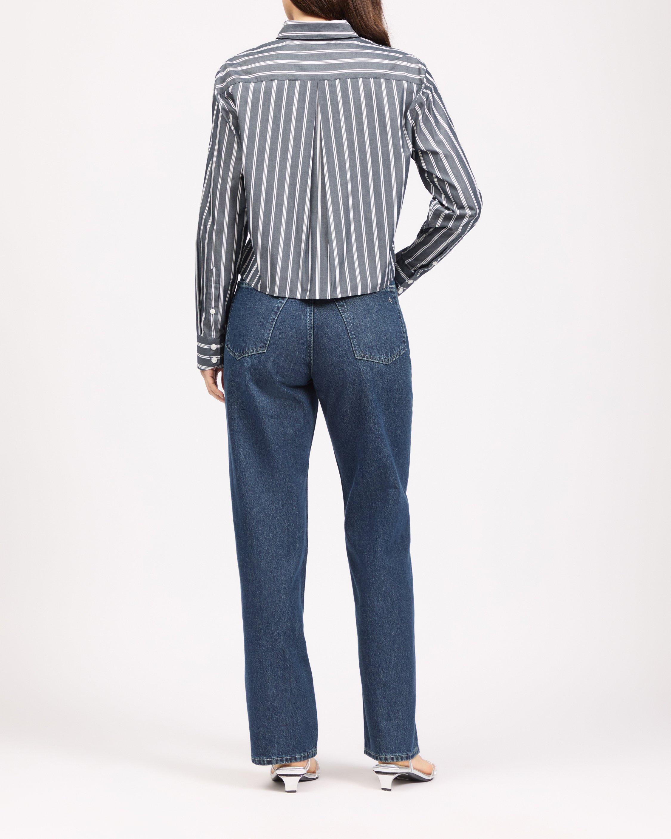 Mina Striped Poplin Shirt image number 3