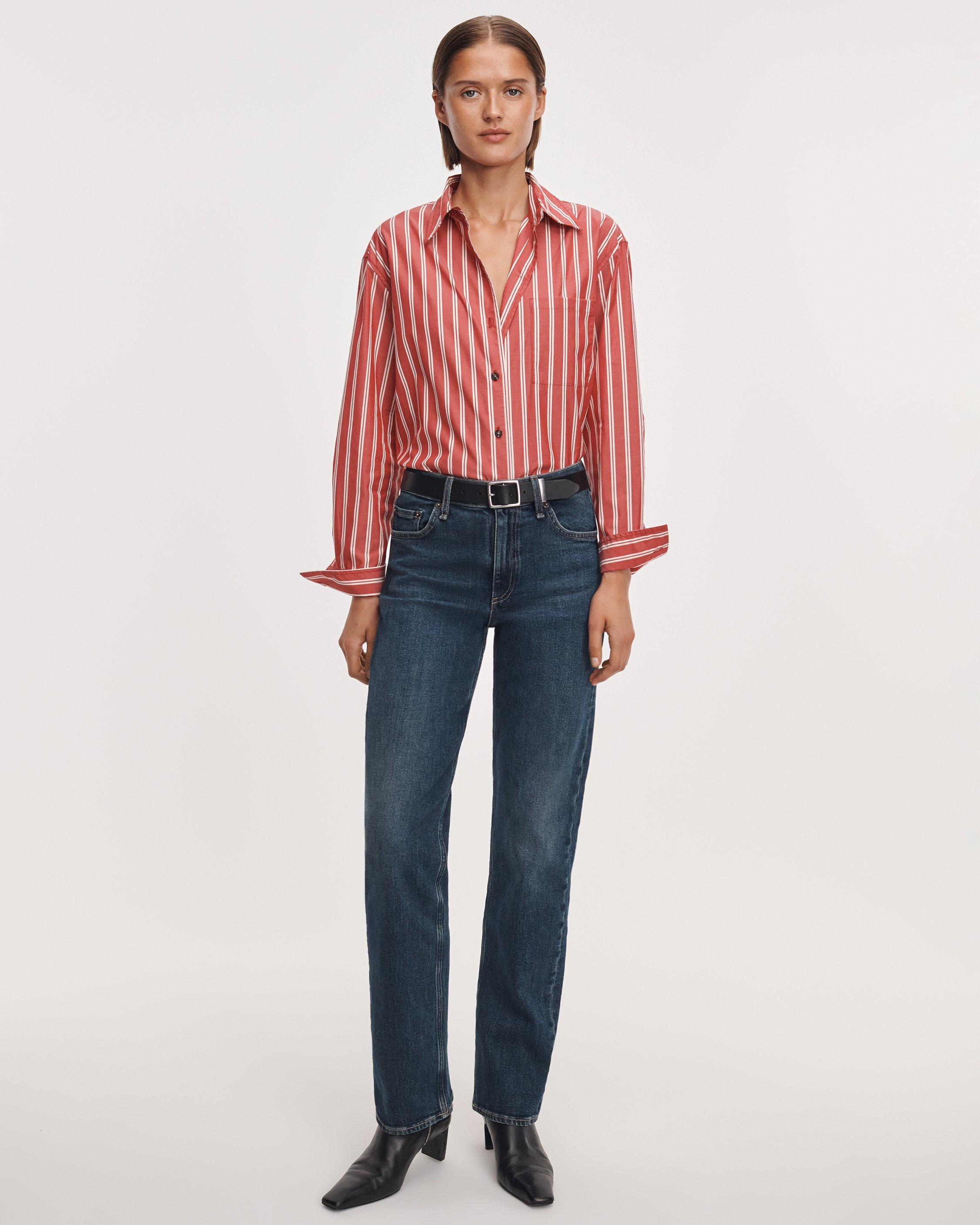 Connie Striped Poplin Shirt image number 3