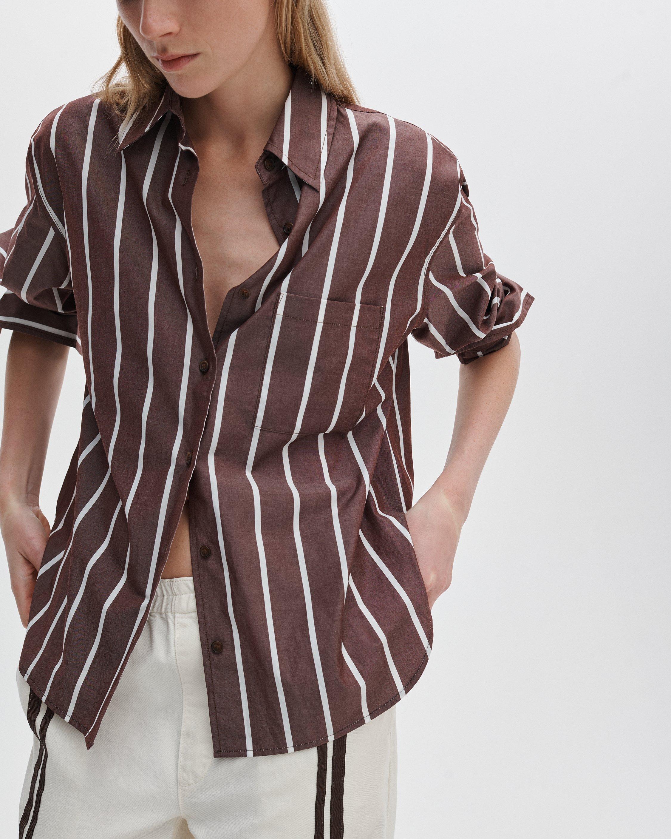 Connie Striped Poplin Shirt image number 4