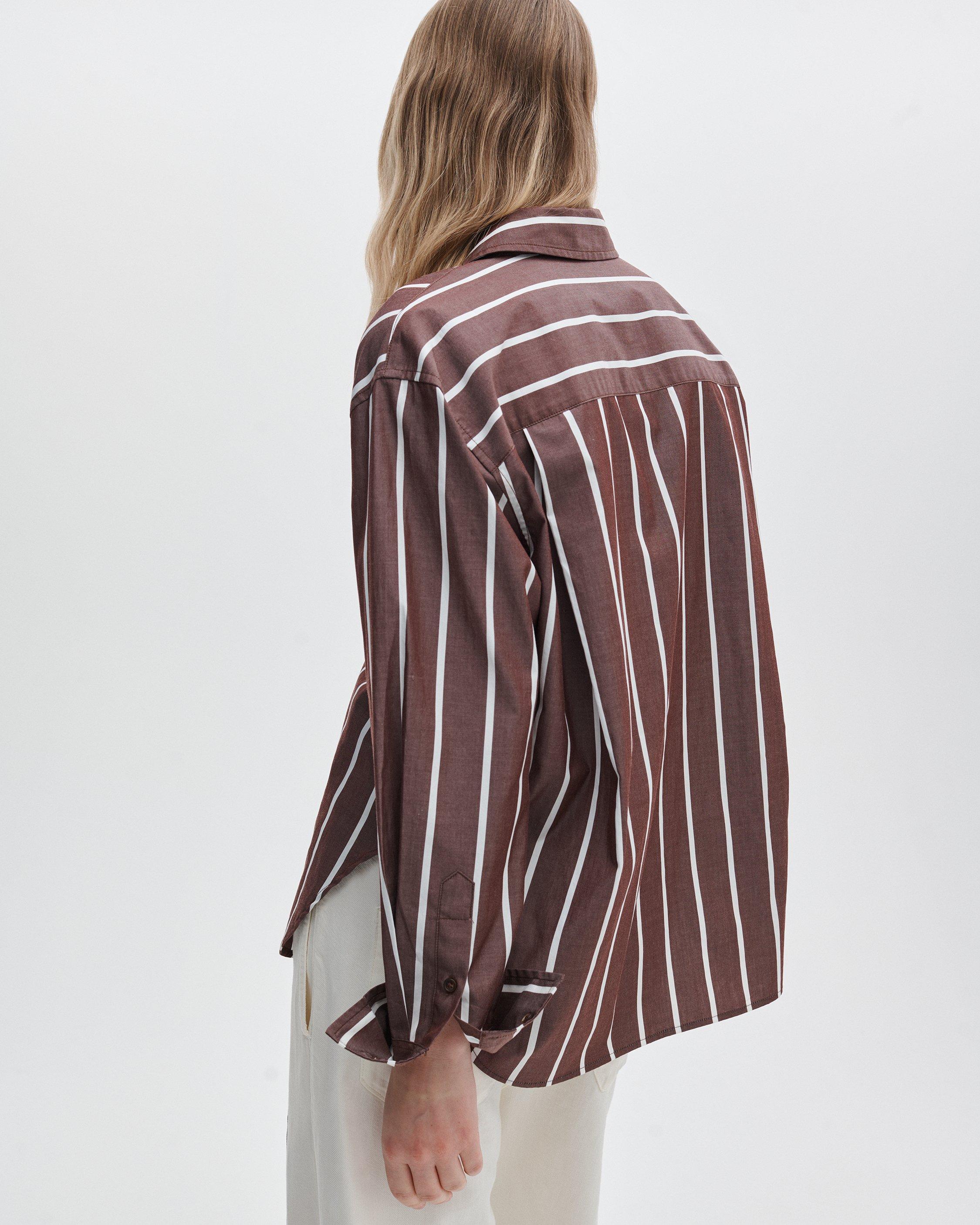 Connie Striped Poplin Shirt image number 5