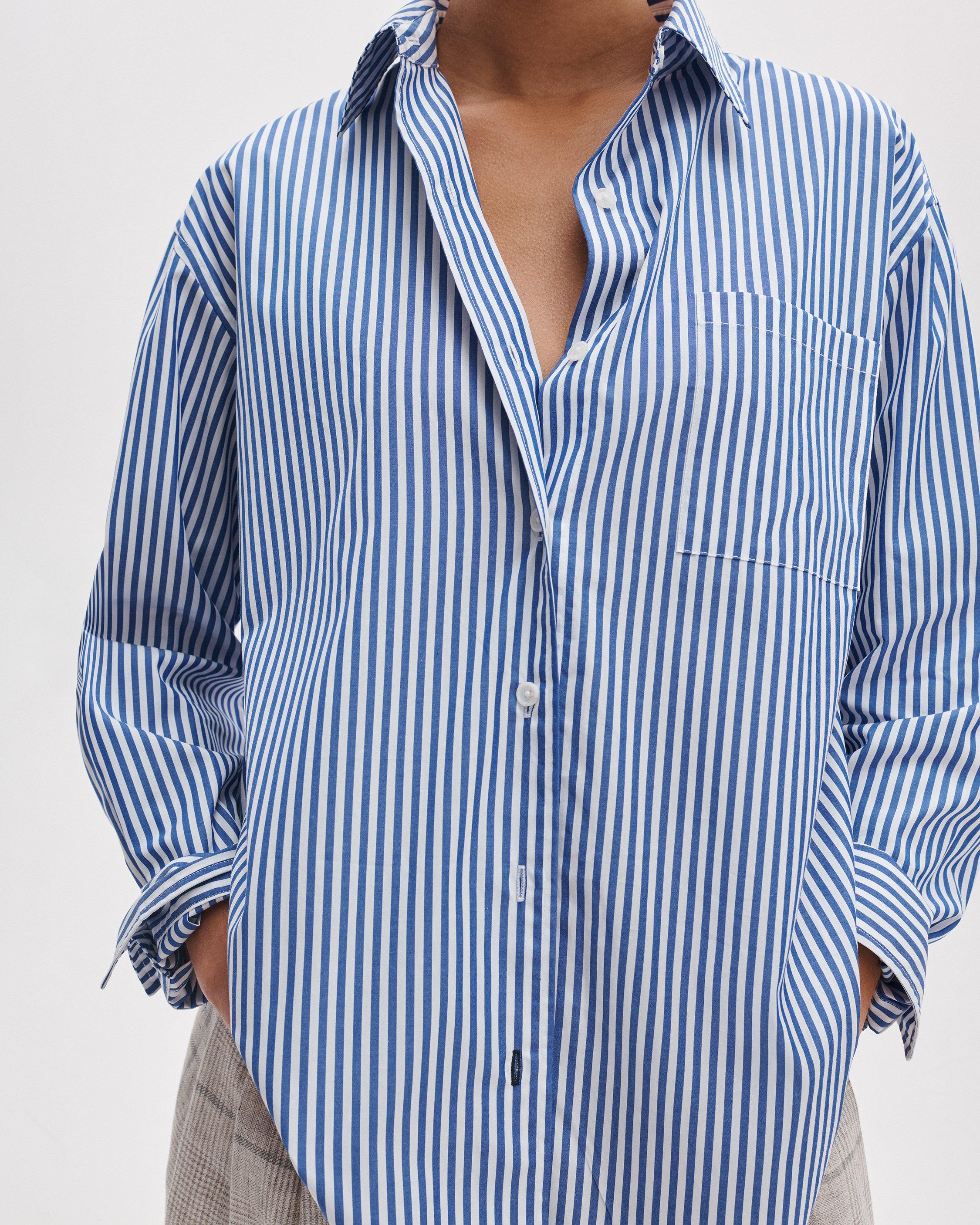 Connie Striped Poplin Shirt - image 4
