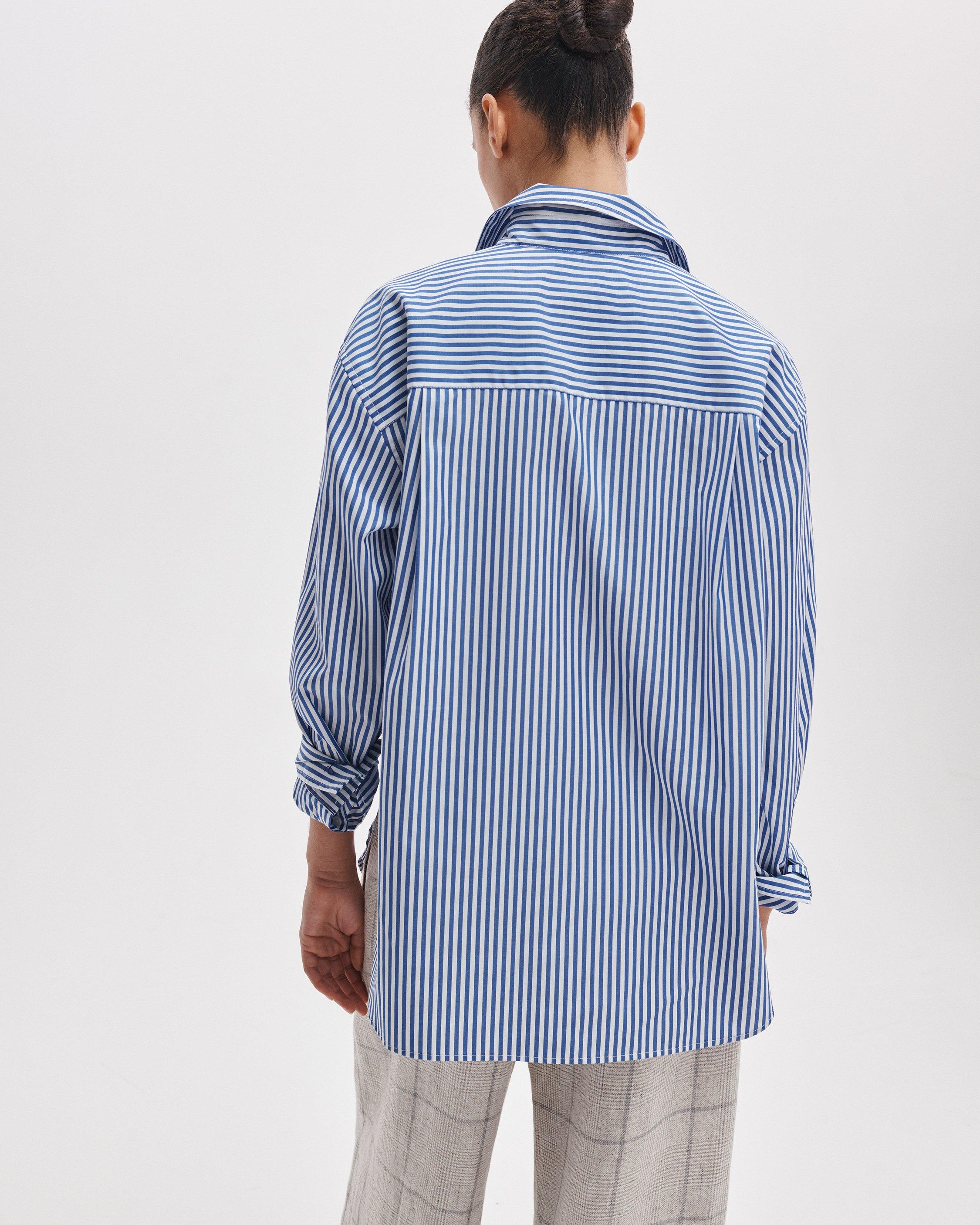 Connie Striped Poplin Shirt - image 5