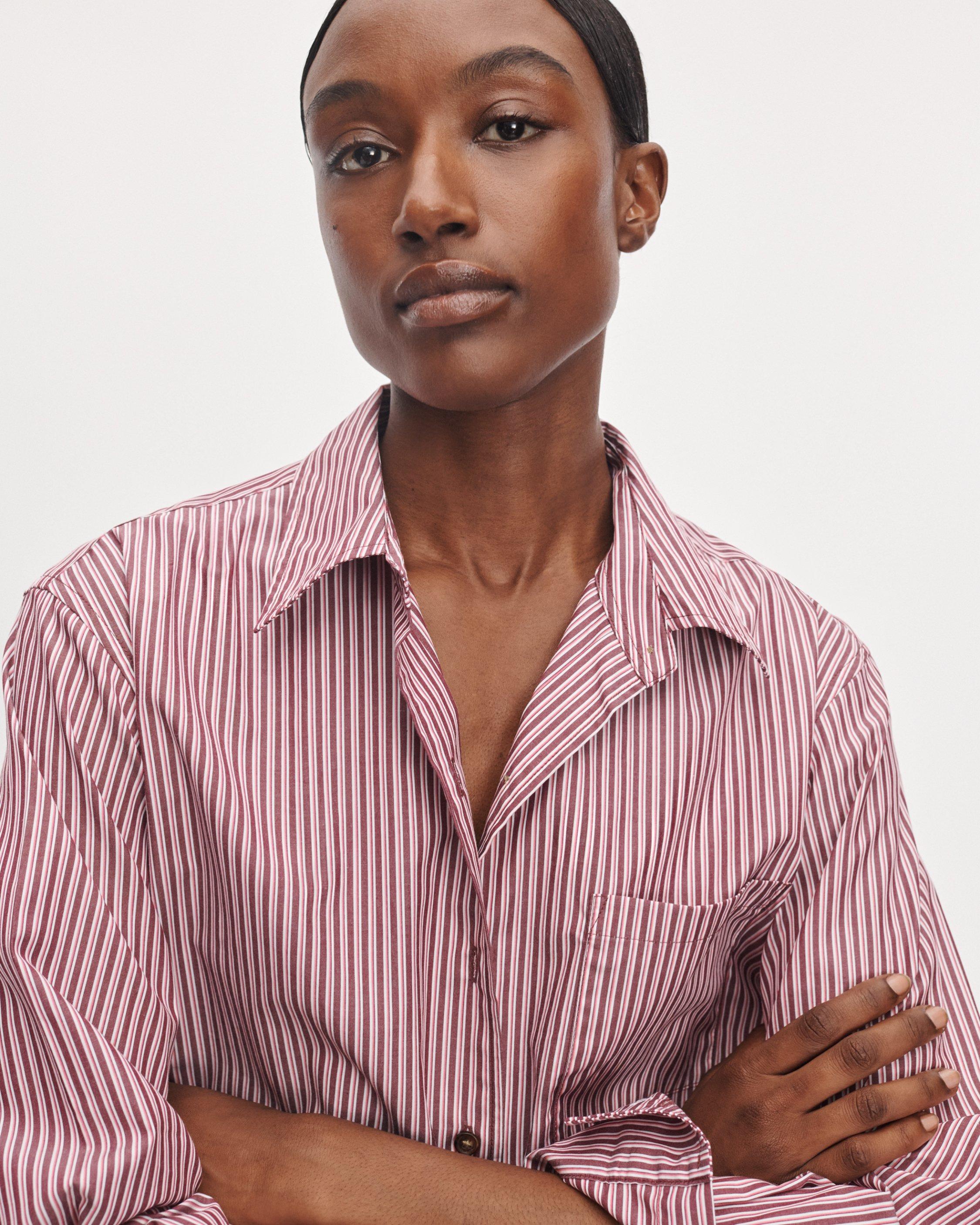 Connie Striped Poplin Shirt image number 3