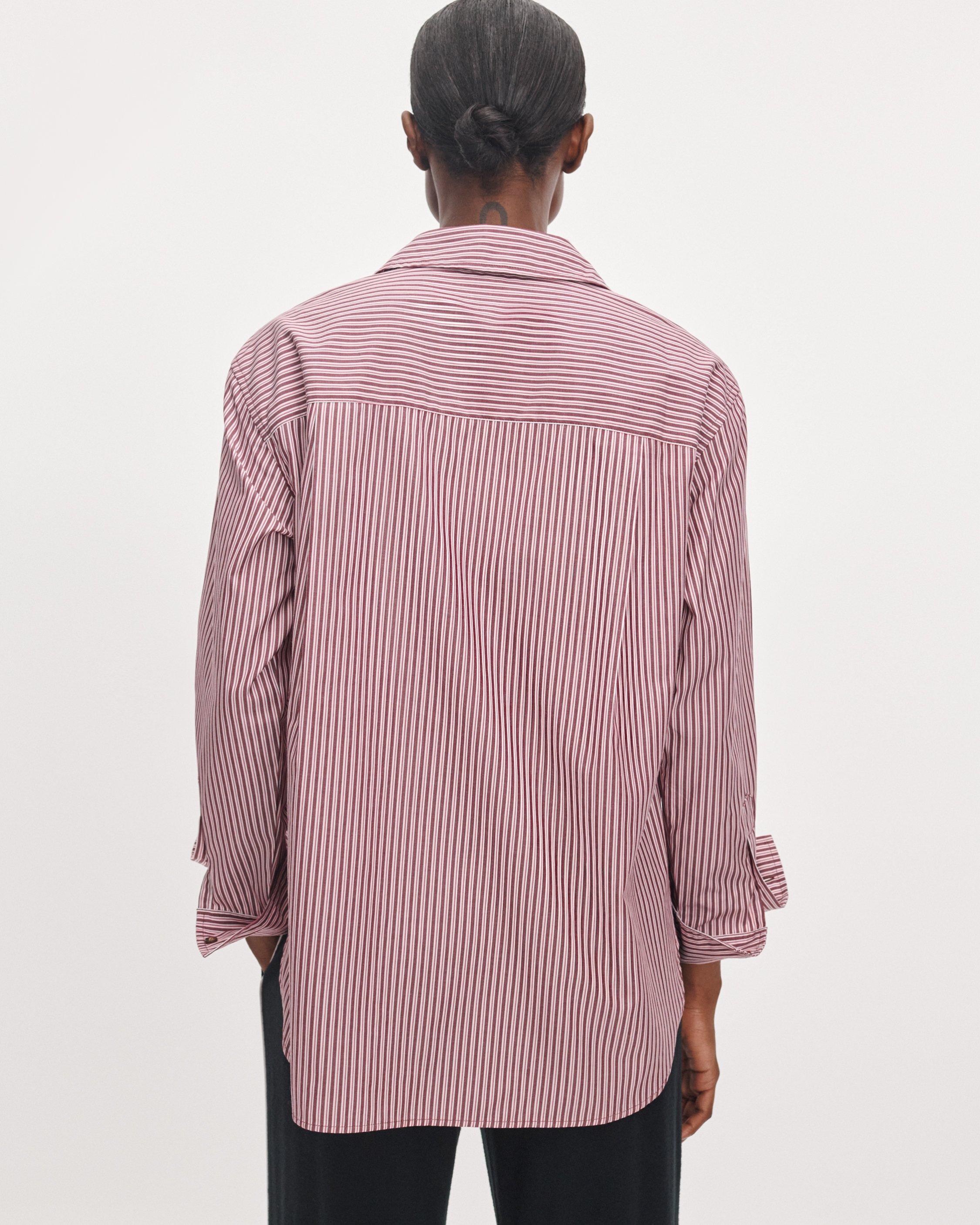 Connie Striped Poplin Shirt image number 4