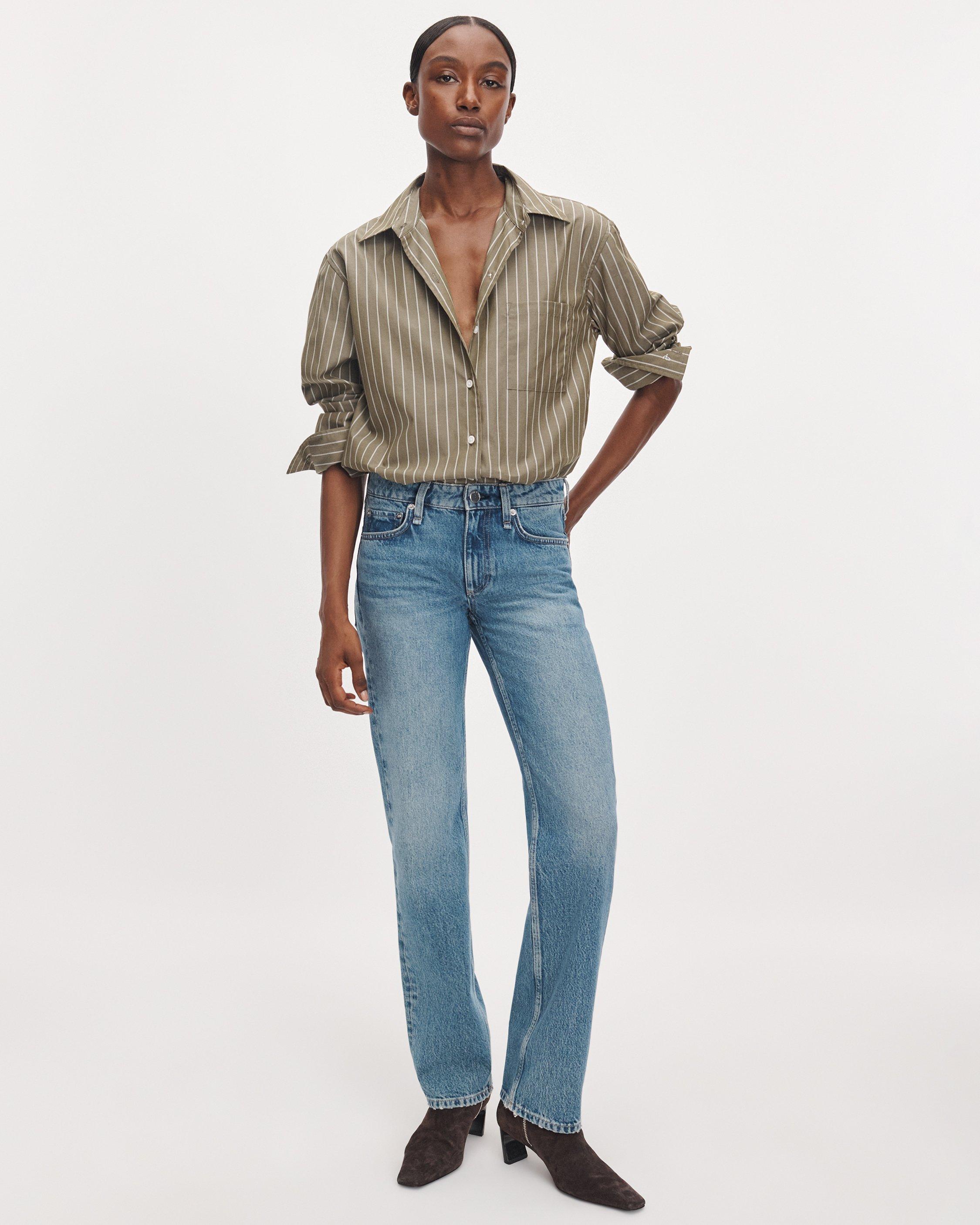 Connie Striped Poplin Shirt image number 3
