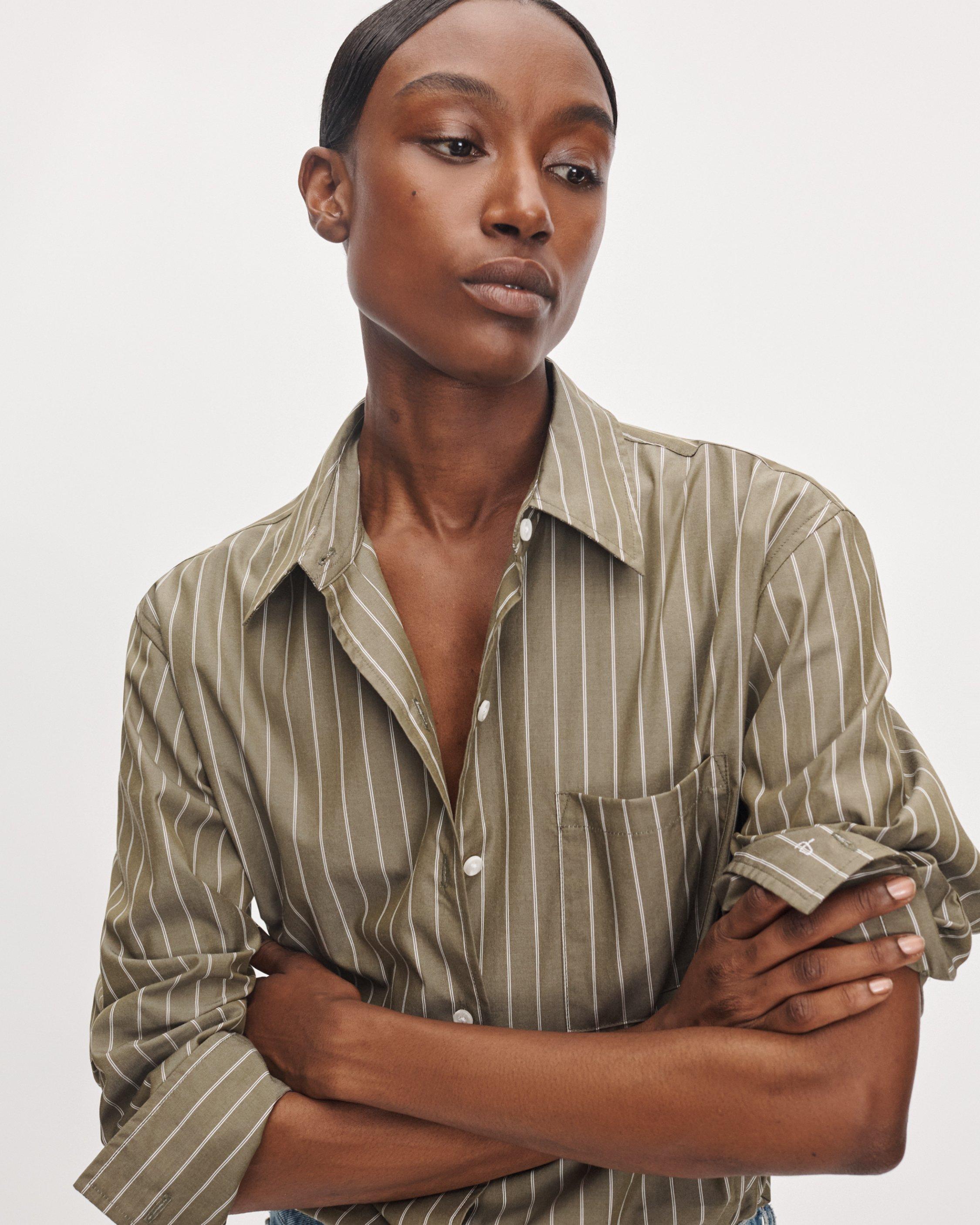 Connie Striped Poplin Shirt image number 4