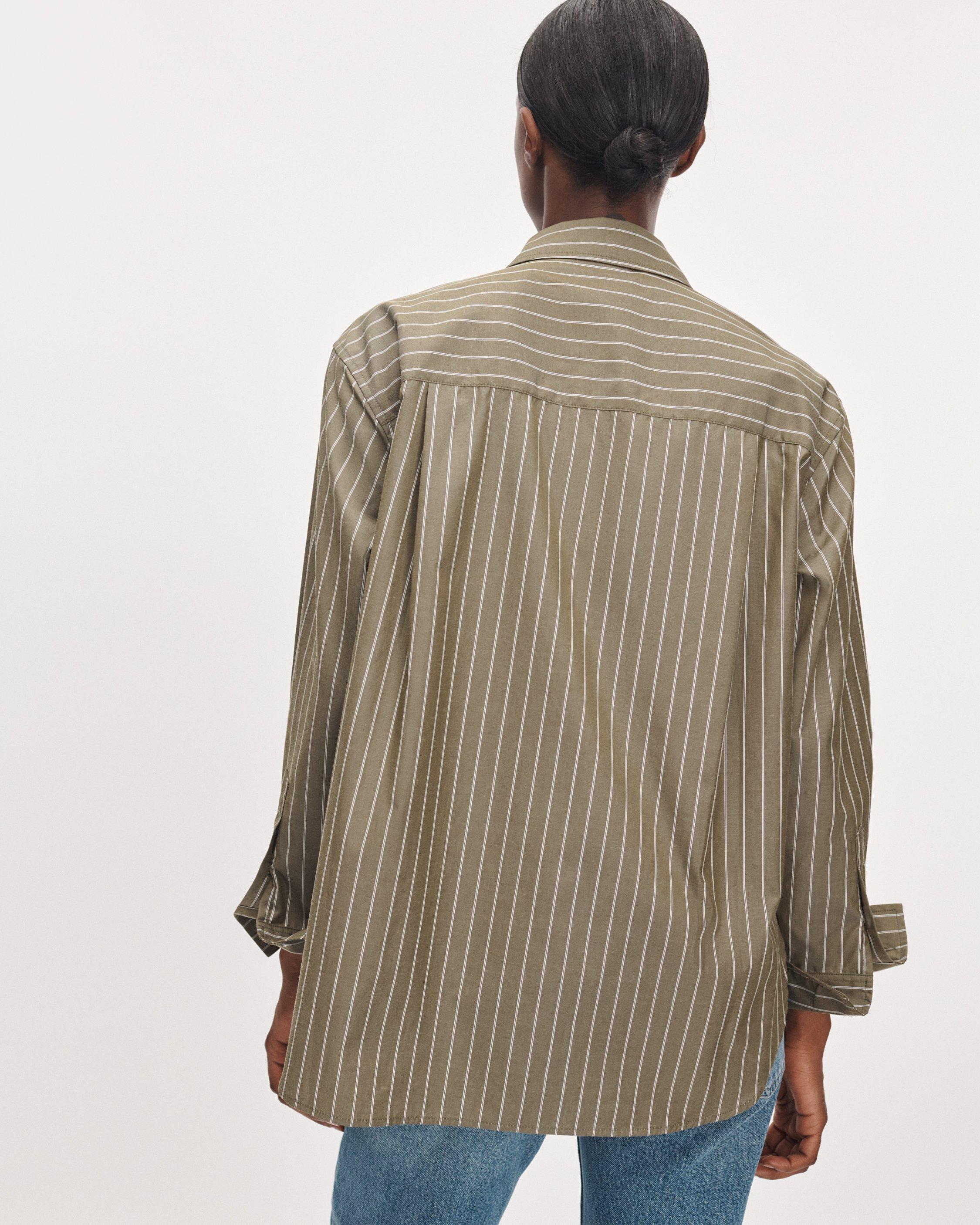 Connie Striped Poplin Shirt image number 5