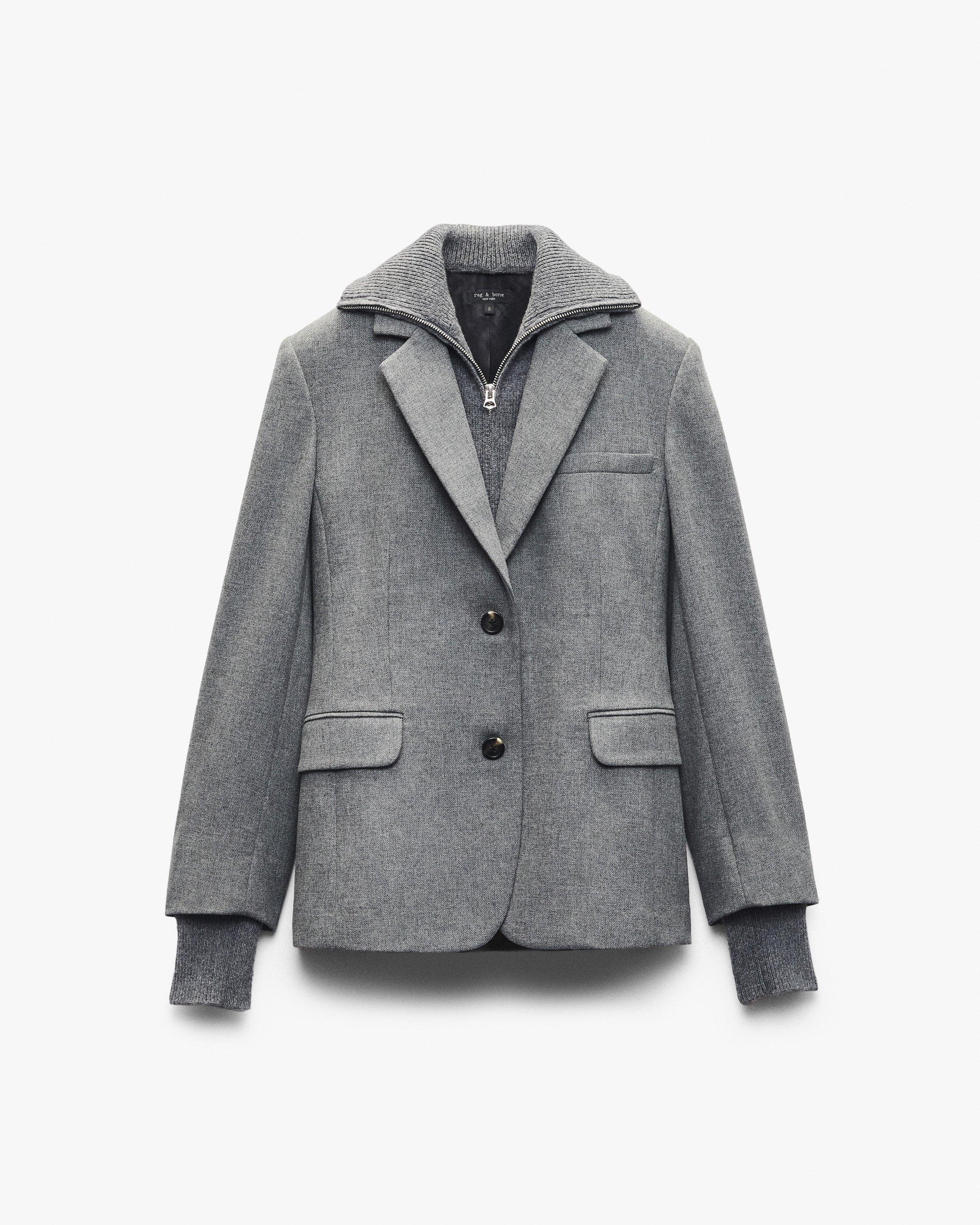Frank Mixed-Media Blazer - image 2