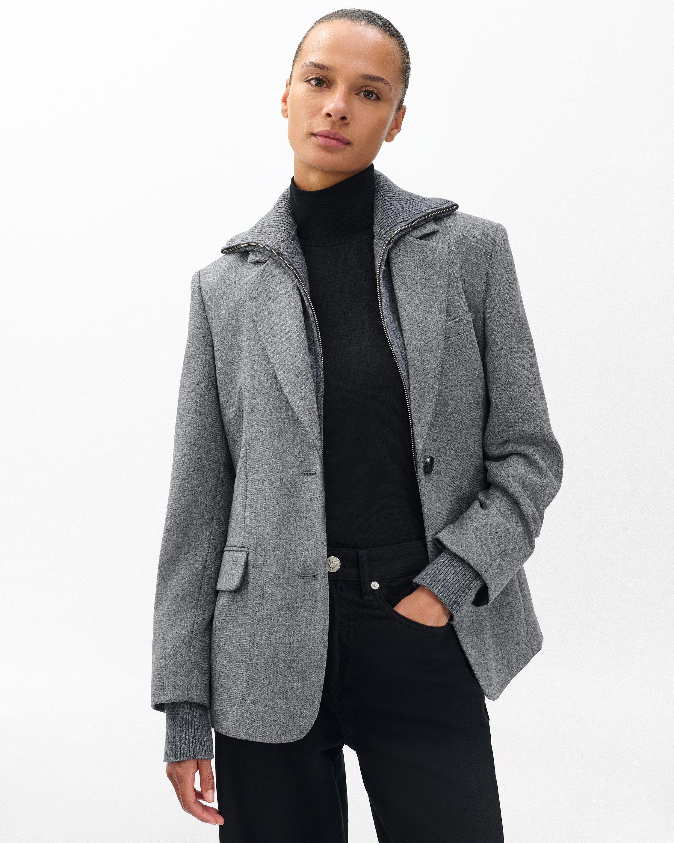 Frank Mixed-Media Blazer - image 5