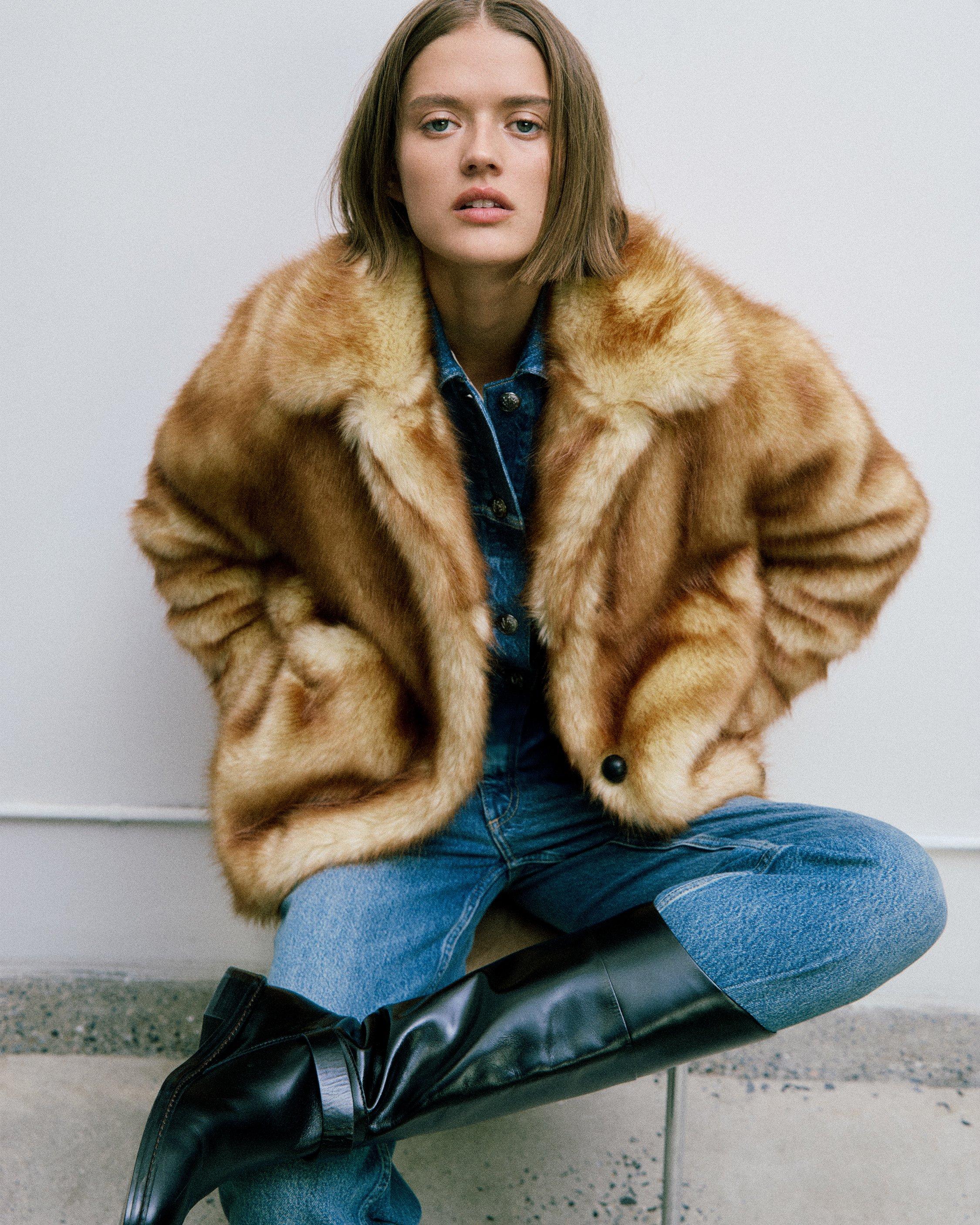 Brenna Faux Fur Jacket - image 3