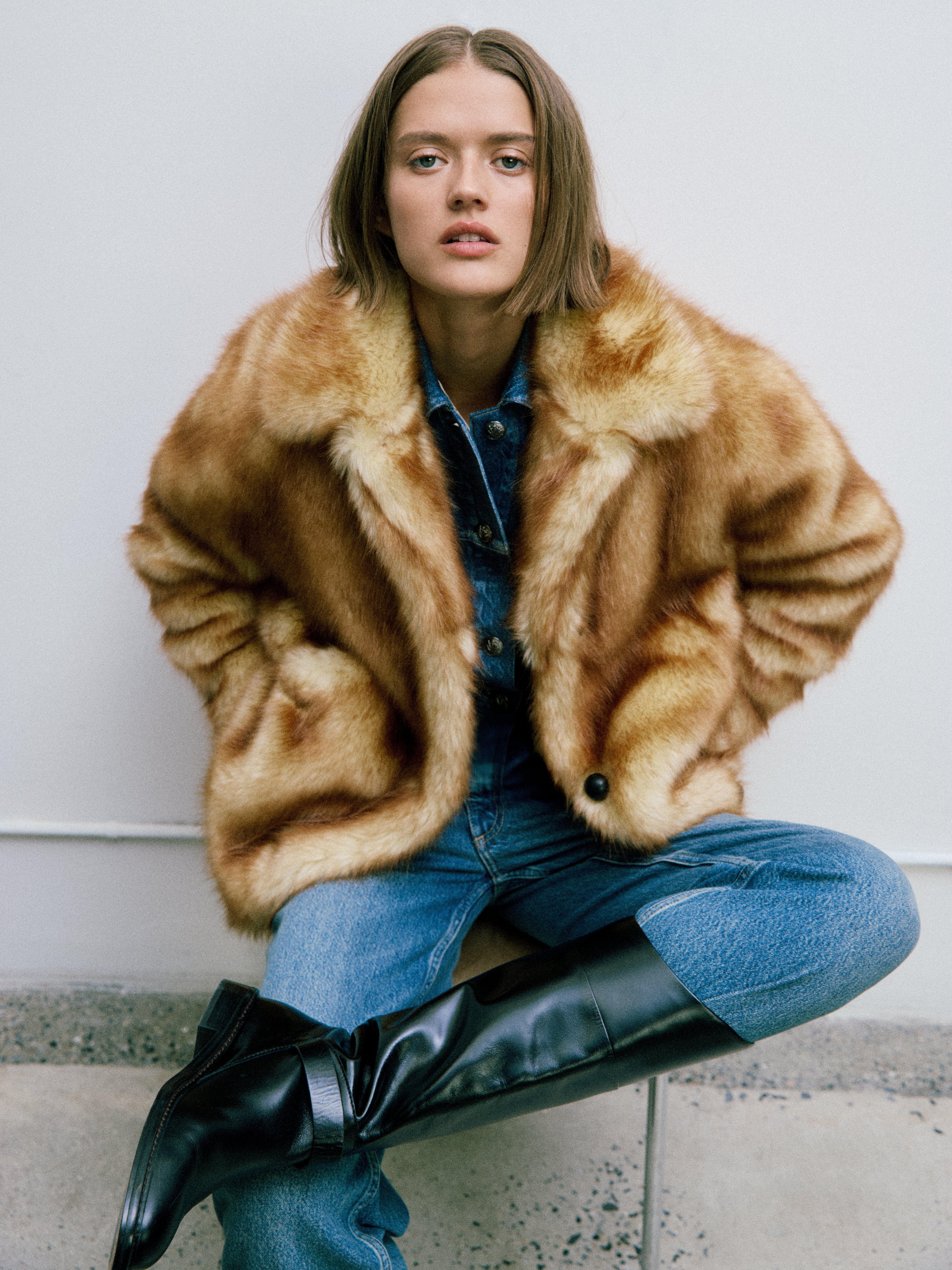 Brenna Faux Fur Jacket image number 6