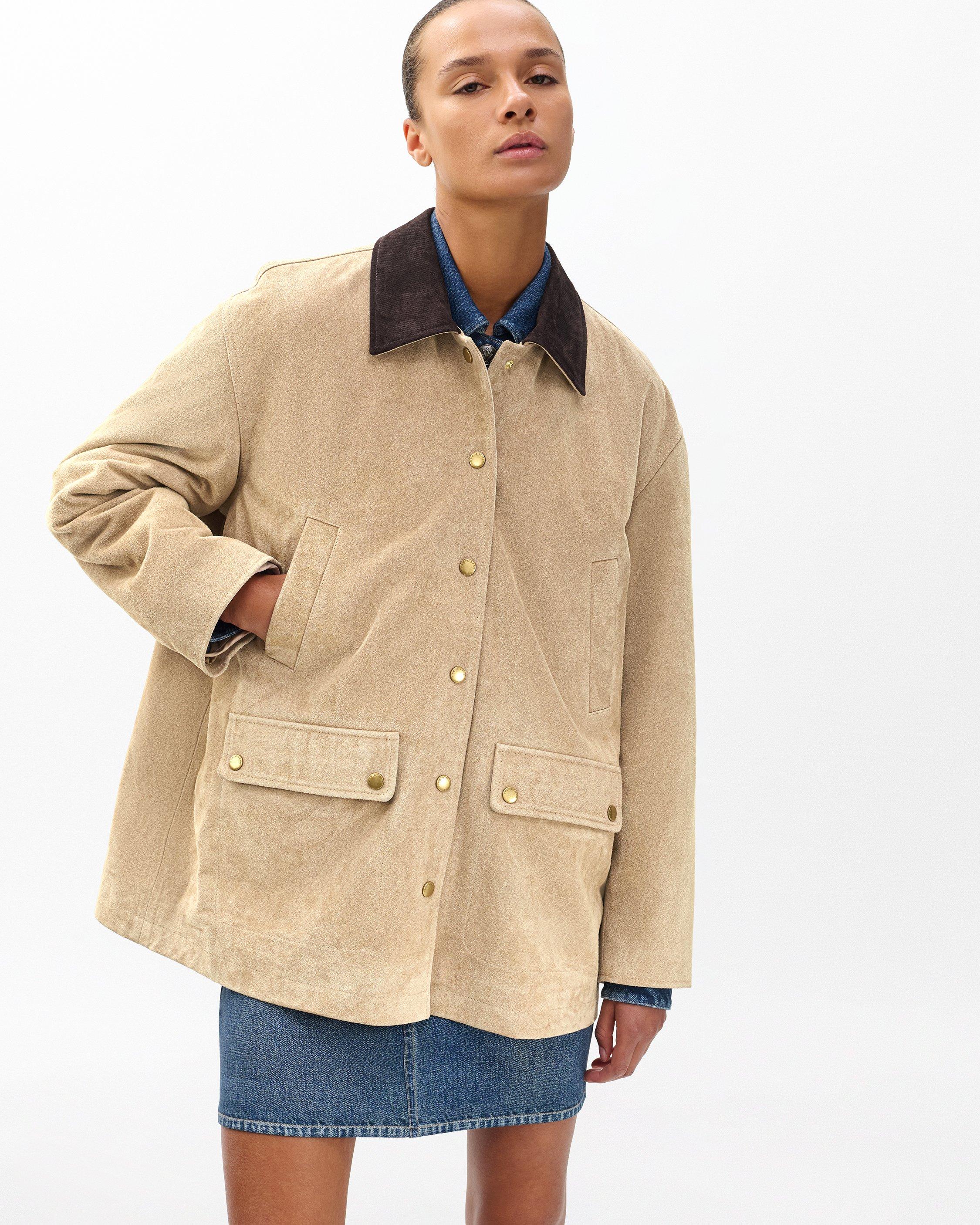 Buy the Cassidy Calf Suede Jacket | rag & bone UK