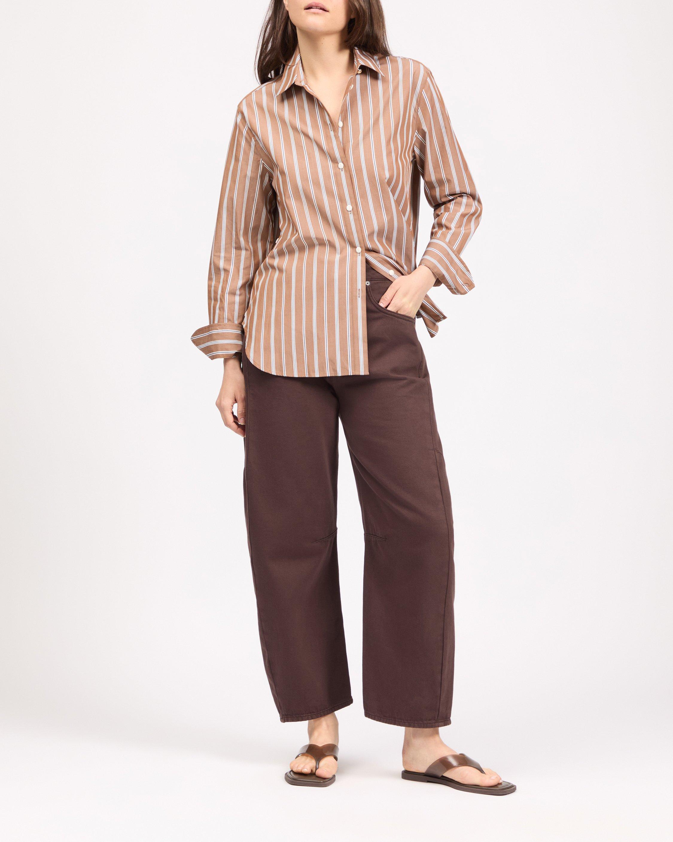 Monty Striped Poplin Shirt image number 1