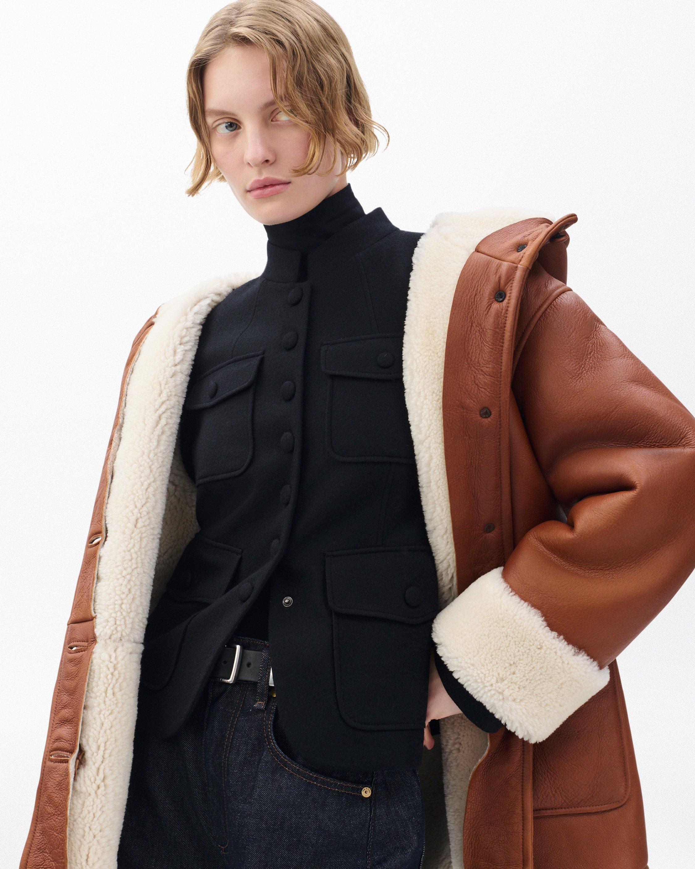 Jackie Shearling Coat image number 5