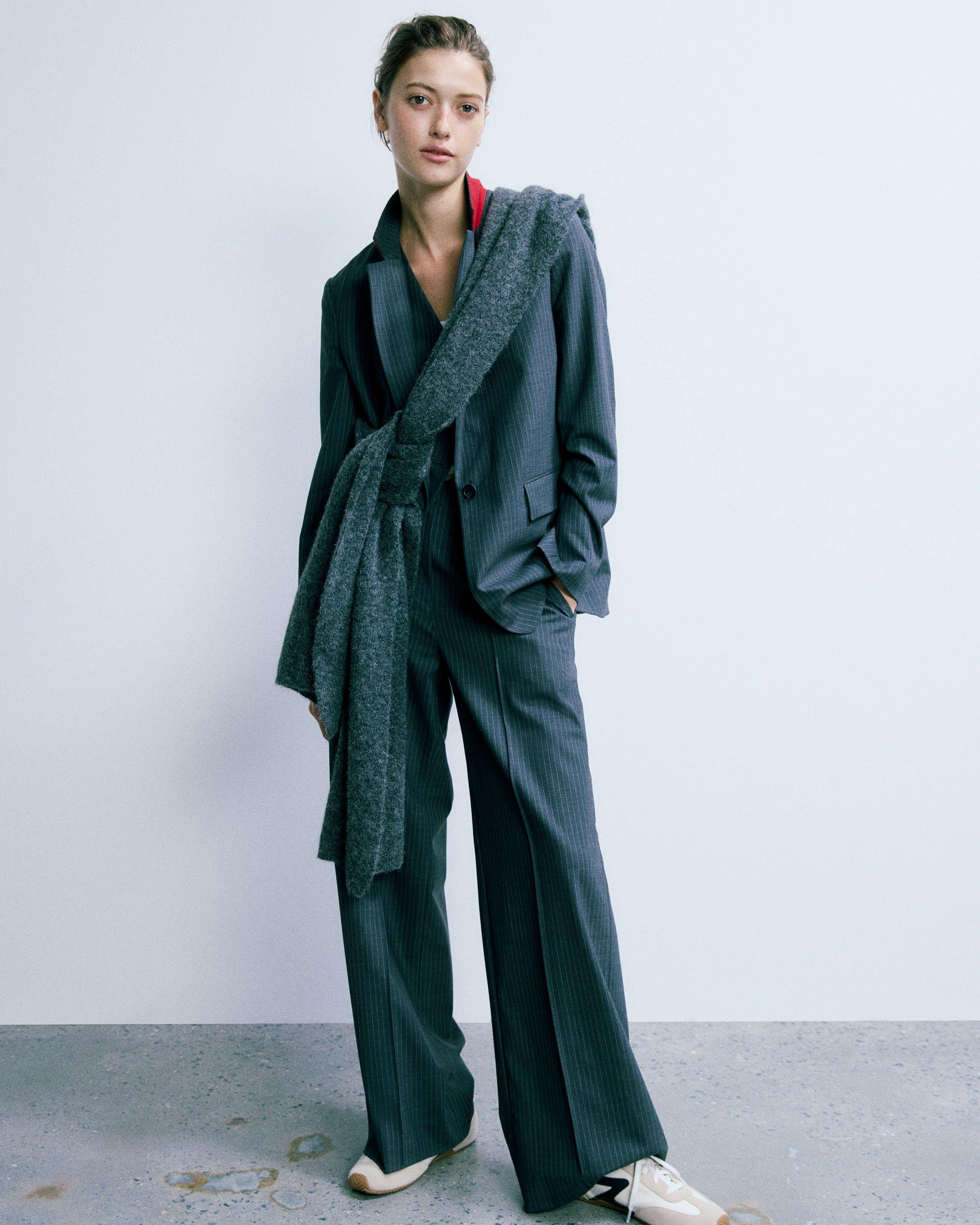 Jennifer Striped Two-in-One Blazer image number 8