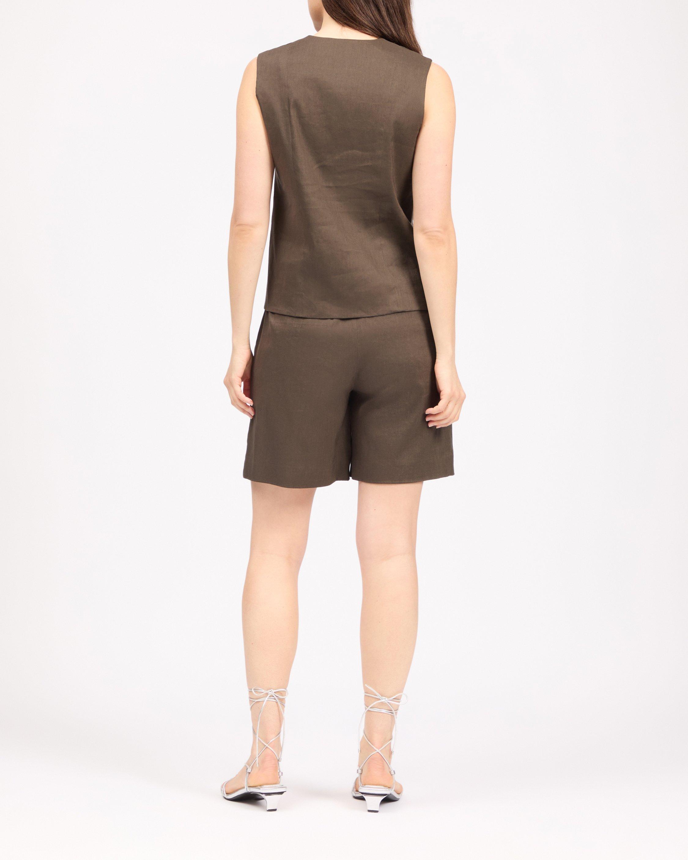 Belle Linen-Blend Vest image number 2