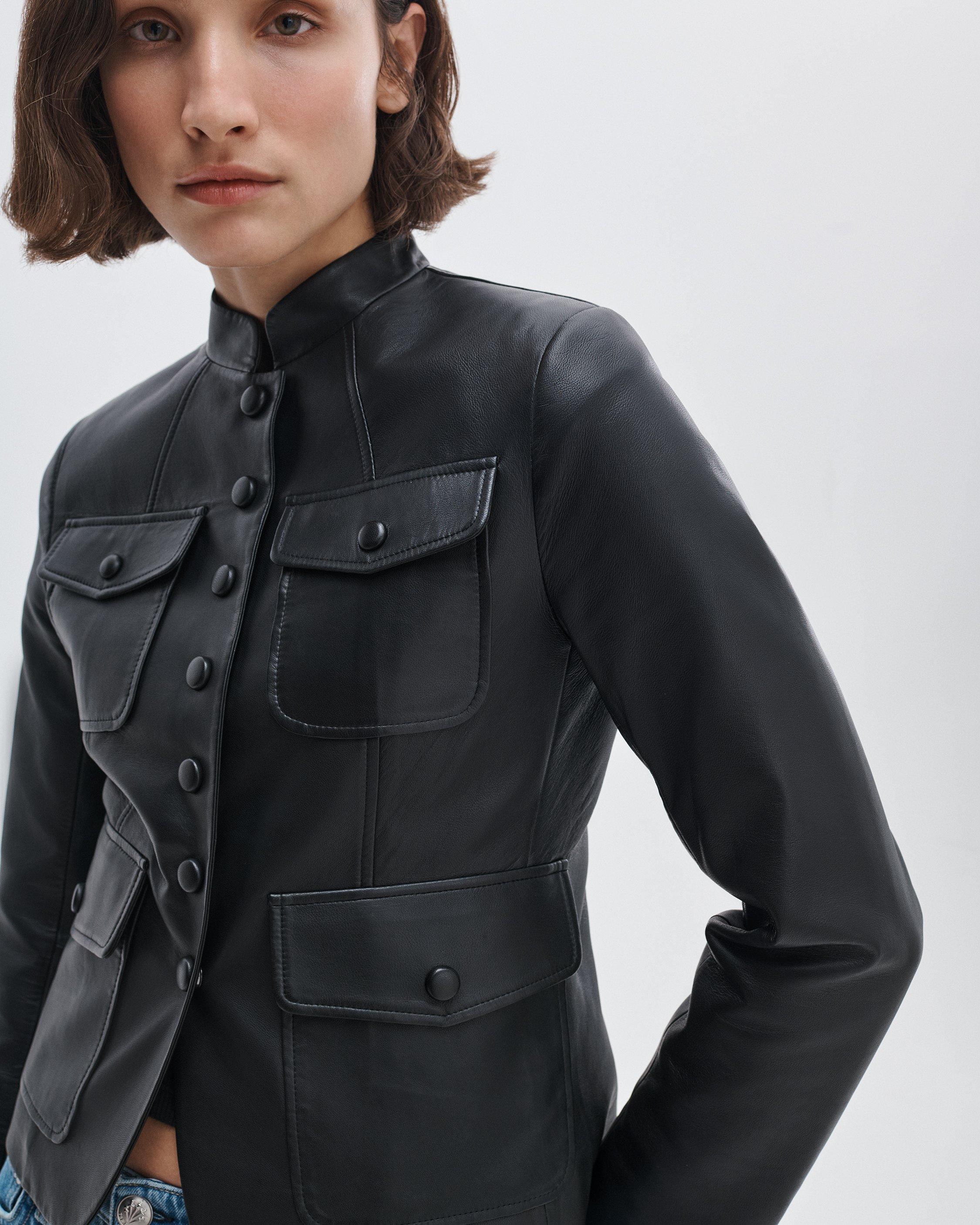 Mercer Leather Blazer - image 5