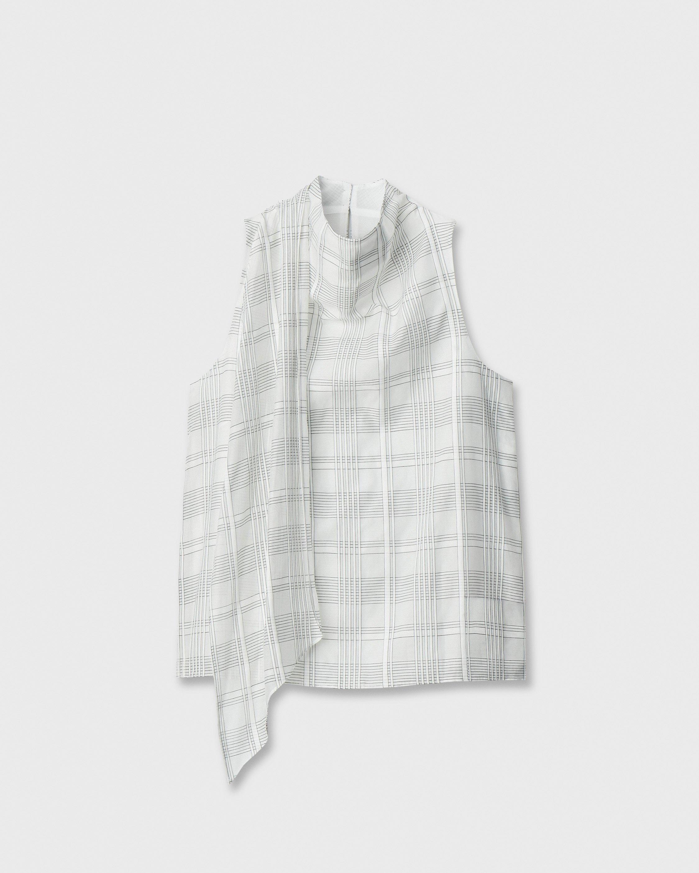 Adela Cotton-Silk Plaid Top image number 2