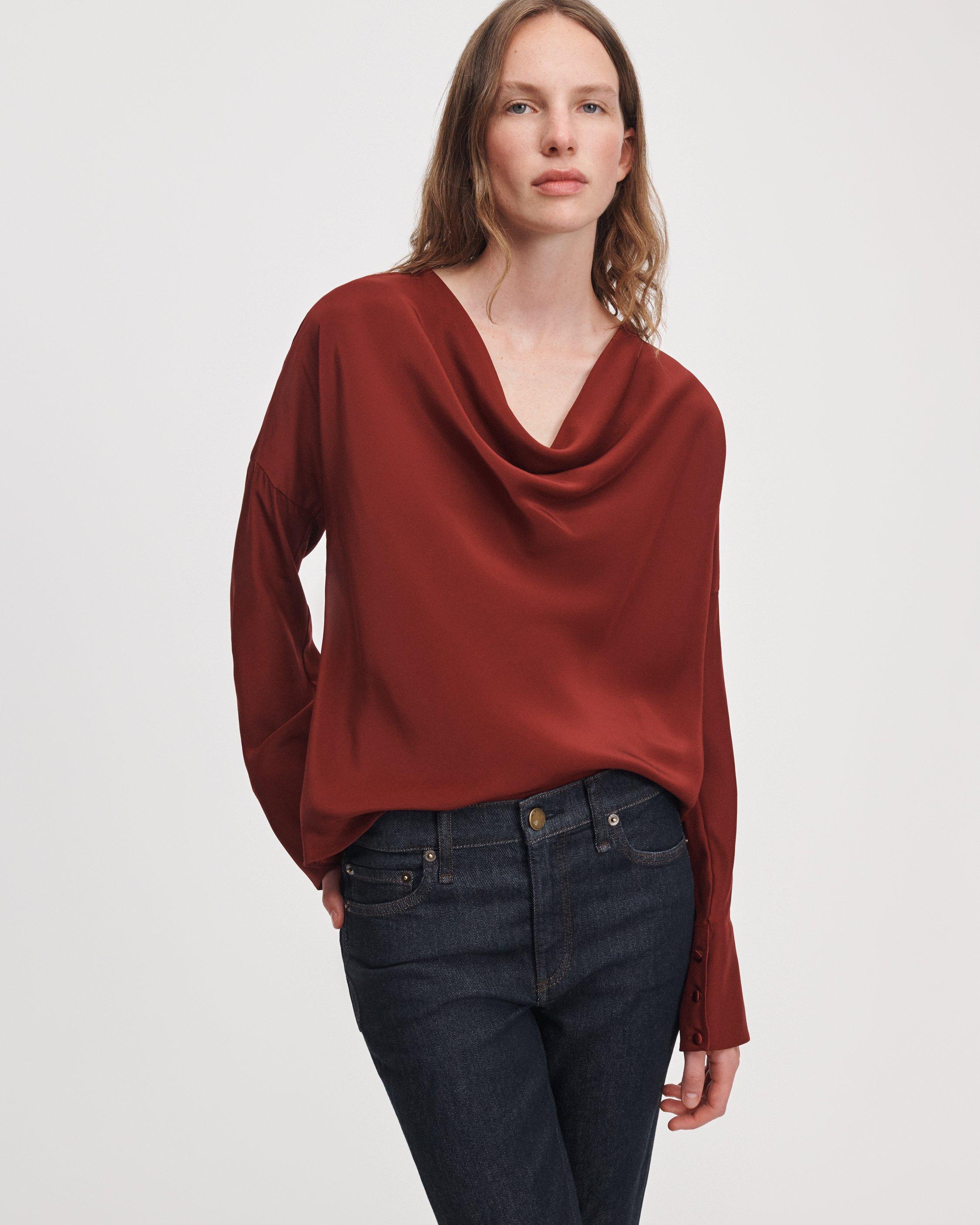 Vinnie Silk Blouse image number 1