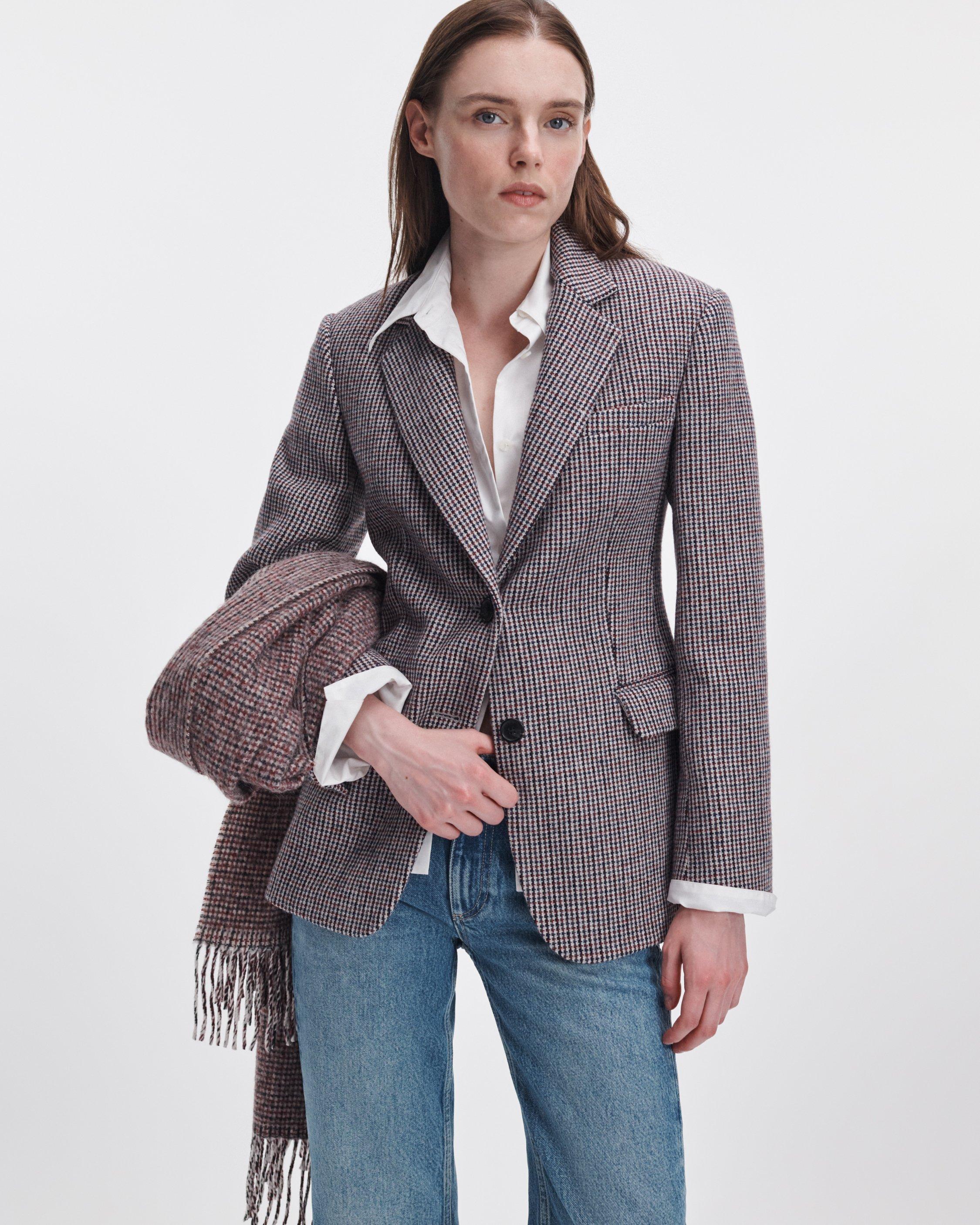 Frank Mixed-Media Blazer image number 1